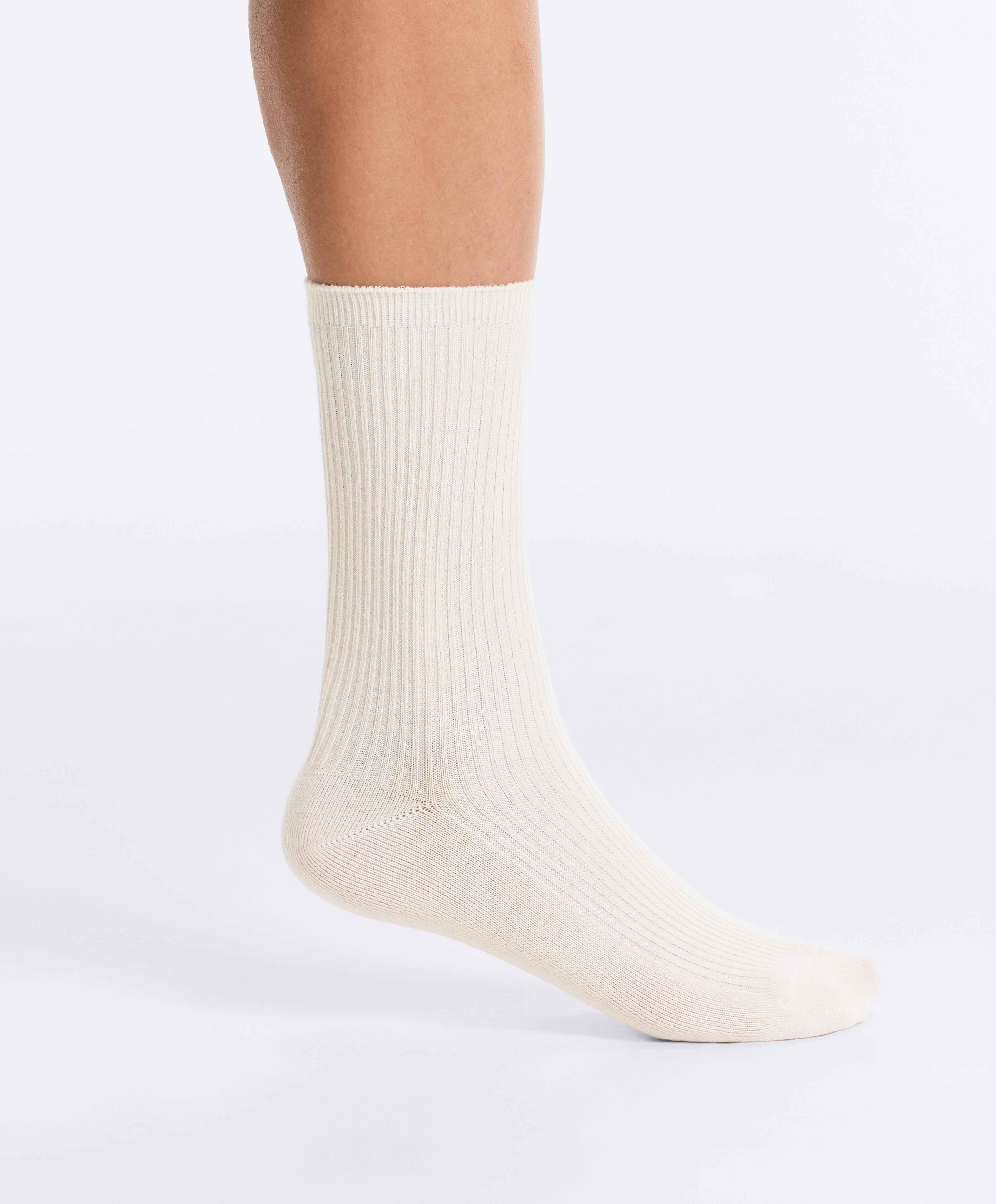 5 pairs of cotton blend classic socks — VINTAGE PINK