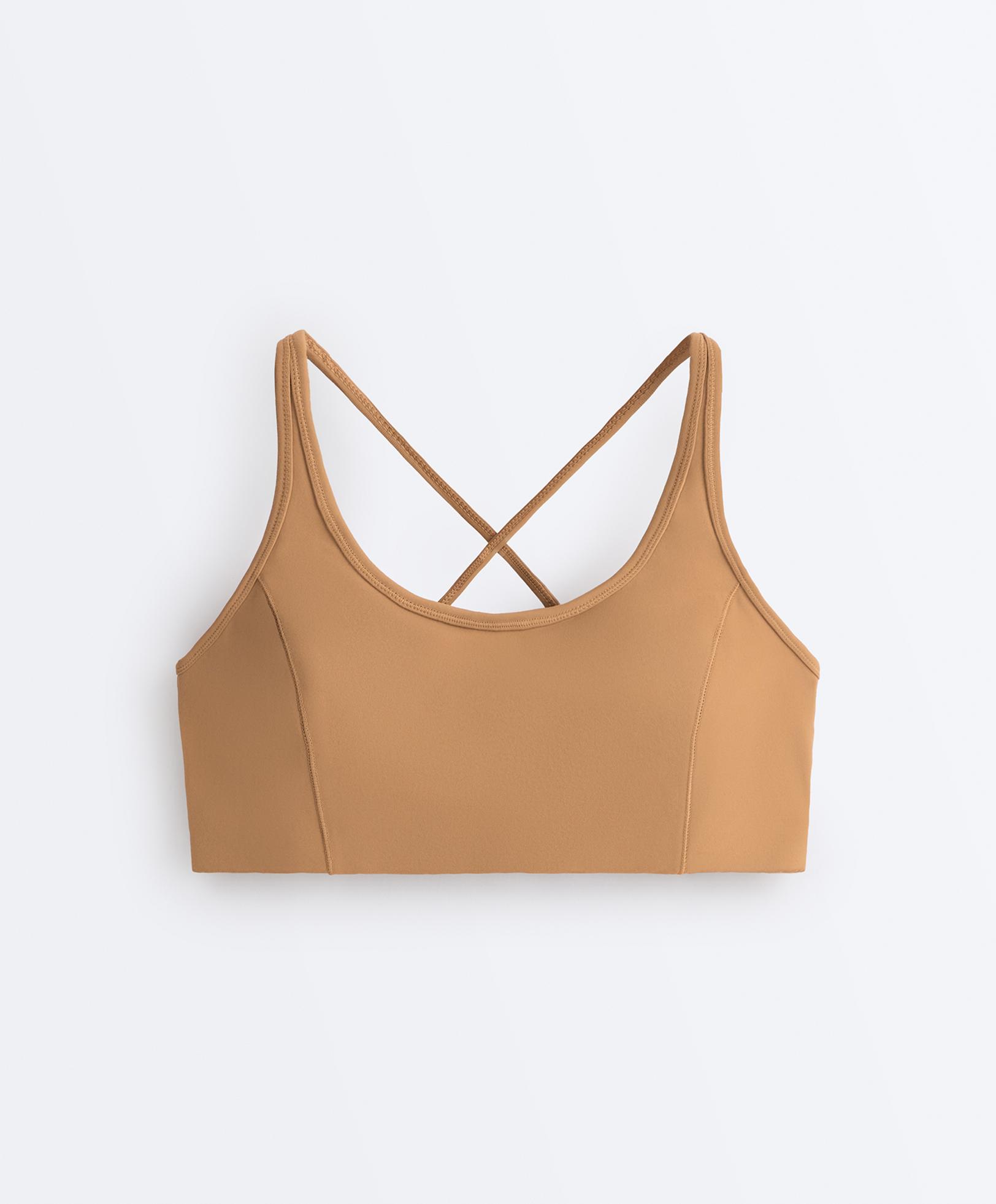 Evermove medium-support sports bra — PRALINE