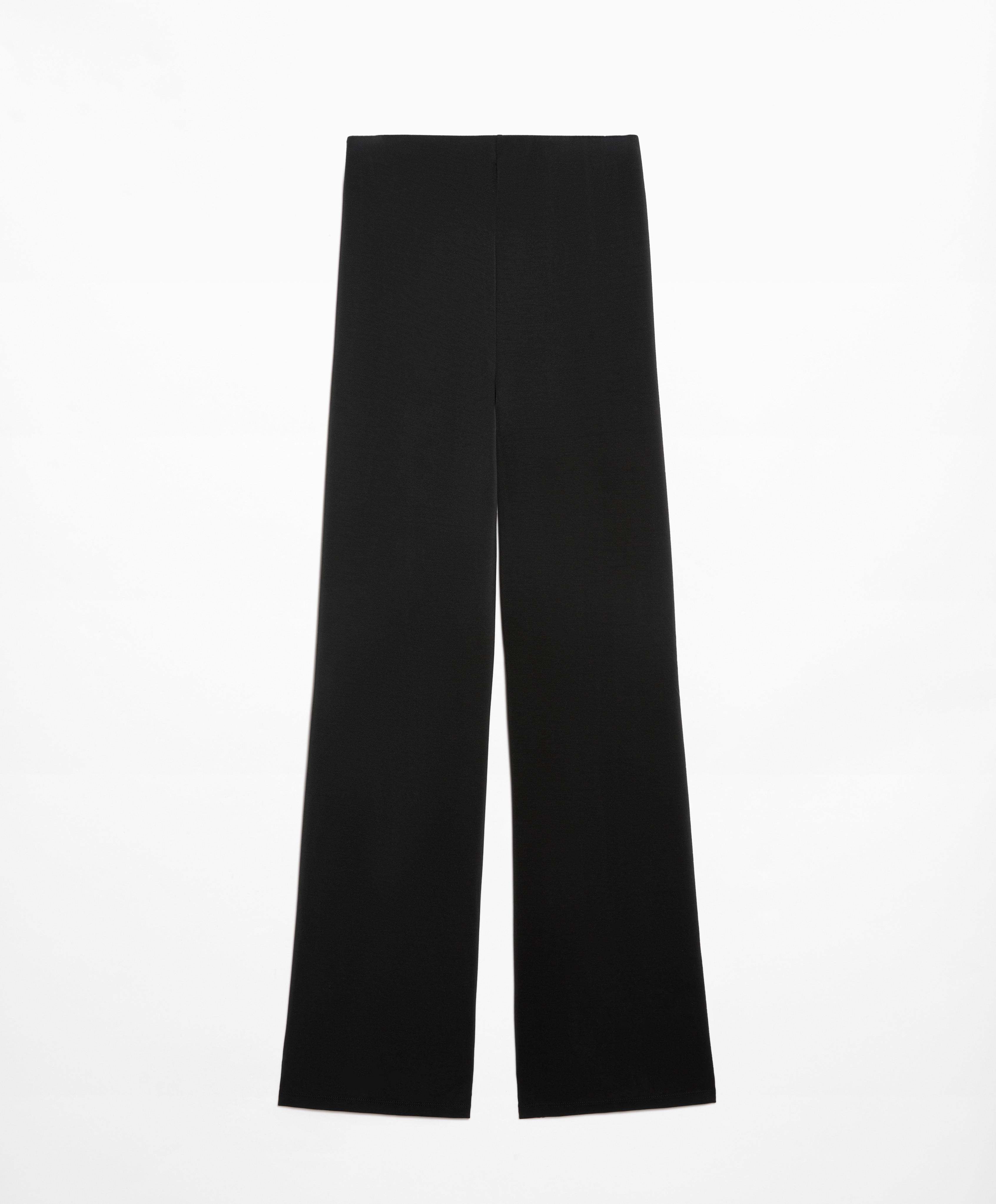 Pantalon évasé avec nervures contenant du modal