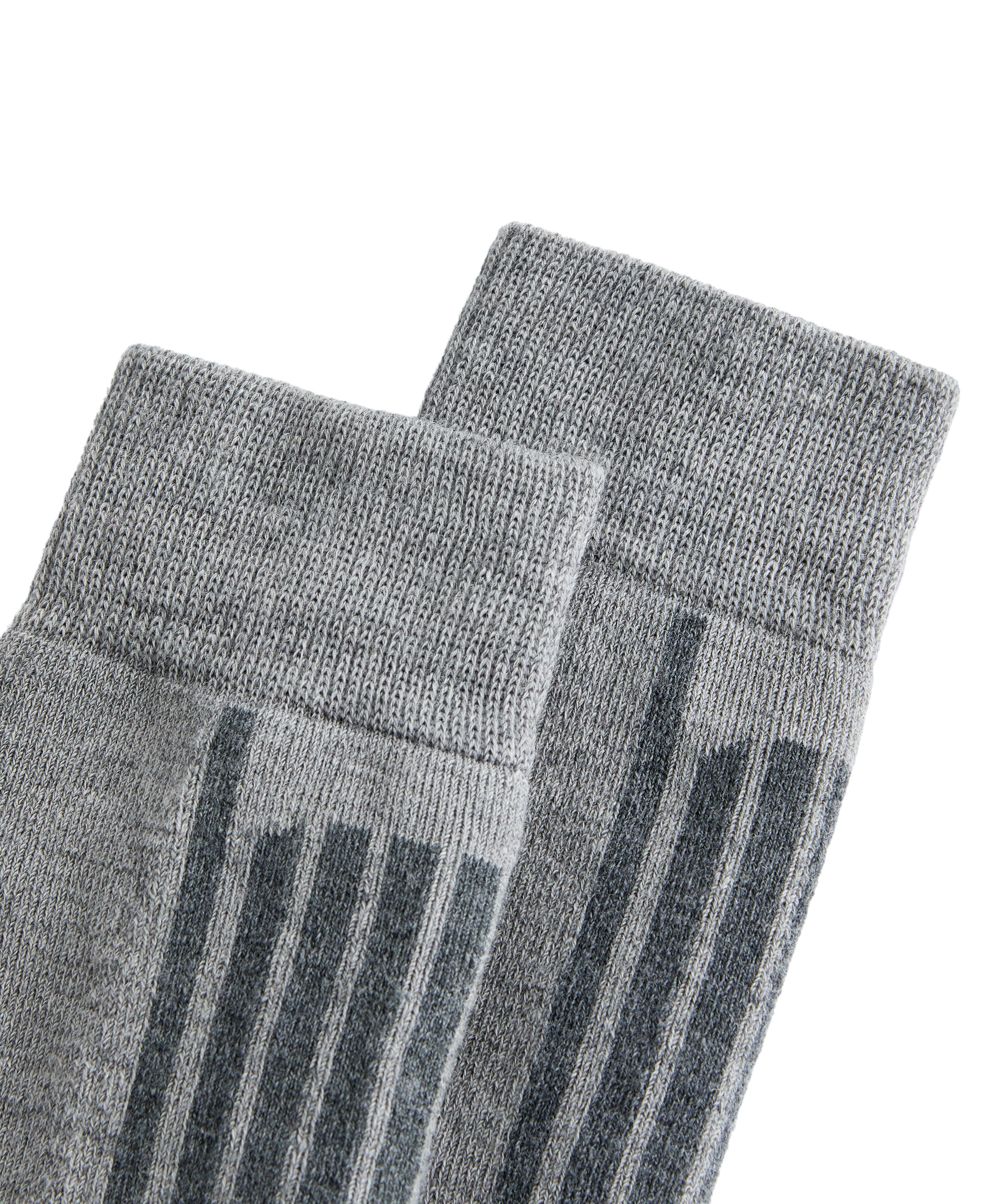 Primaloft® yarn WOOLMARK® wool blend long ski socks — GREY MELANGE