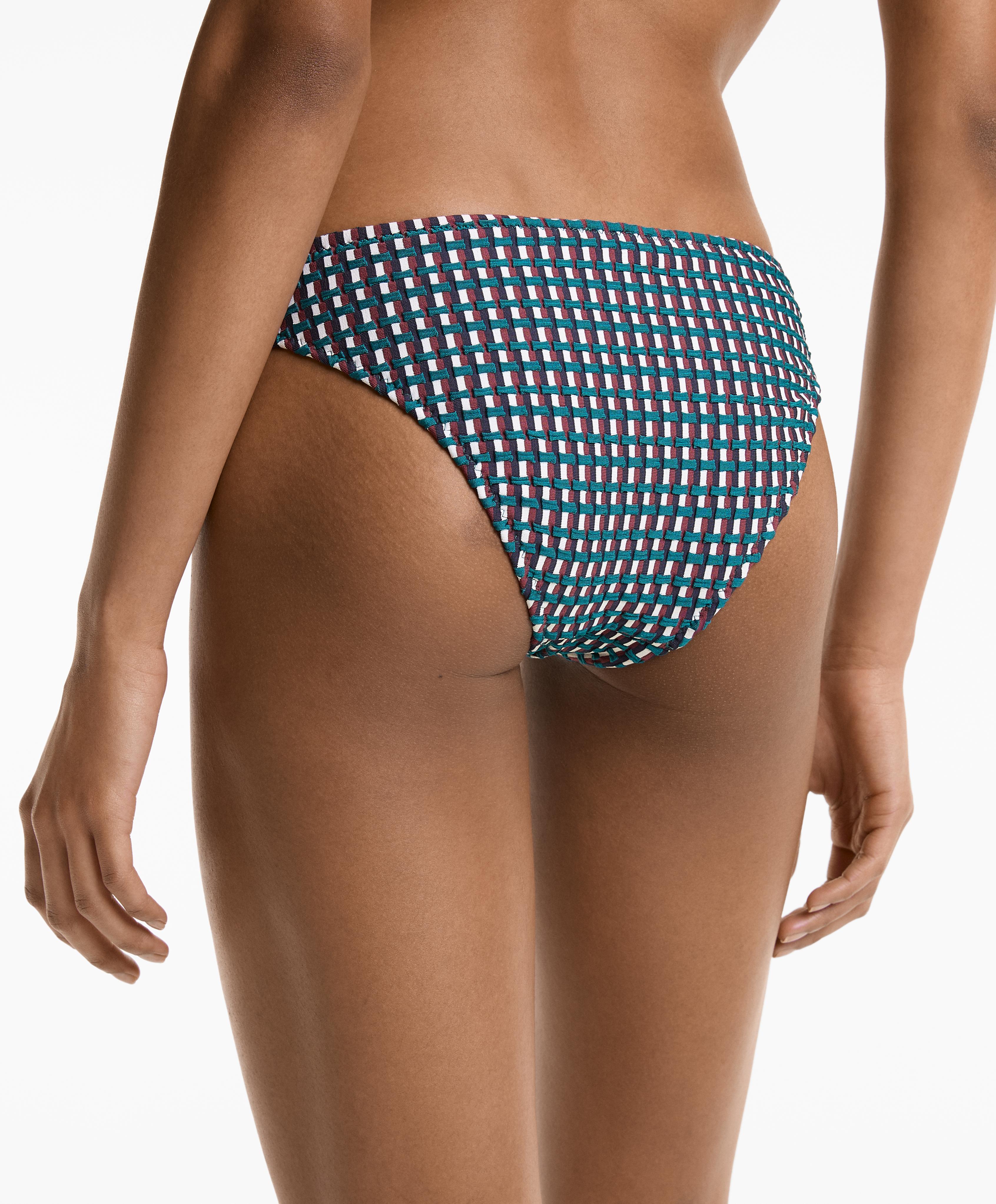 Three-colour jacquard classic bikini briefs - Sale Three-colour jacquard classic bikini briefs - Sale