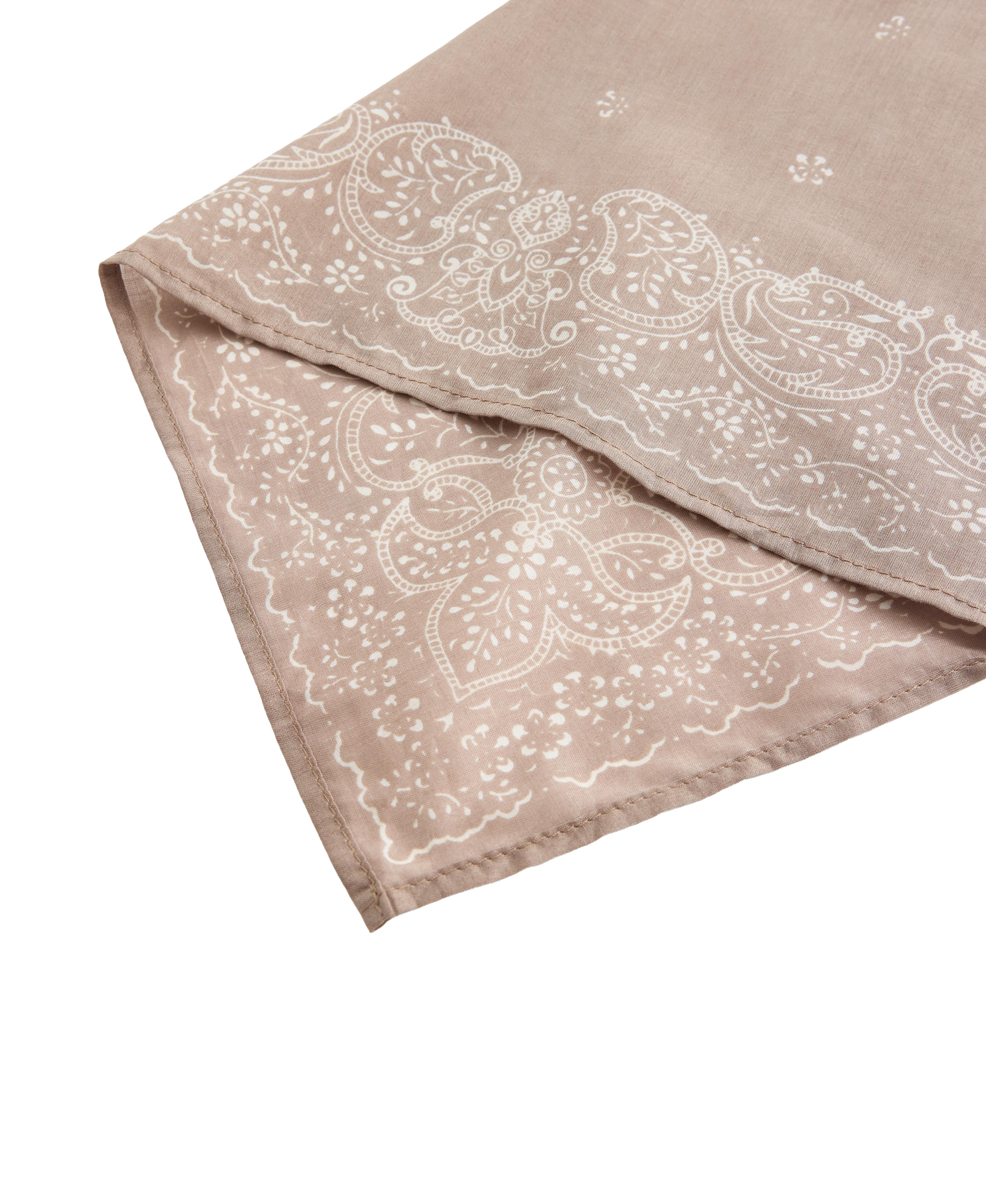Printed 100% cotton bandana — MINK