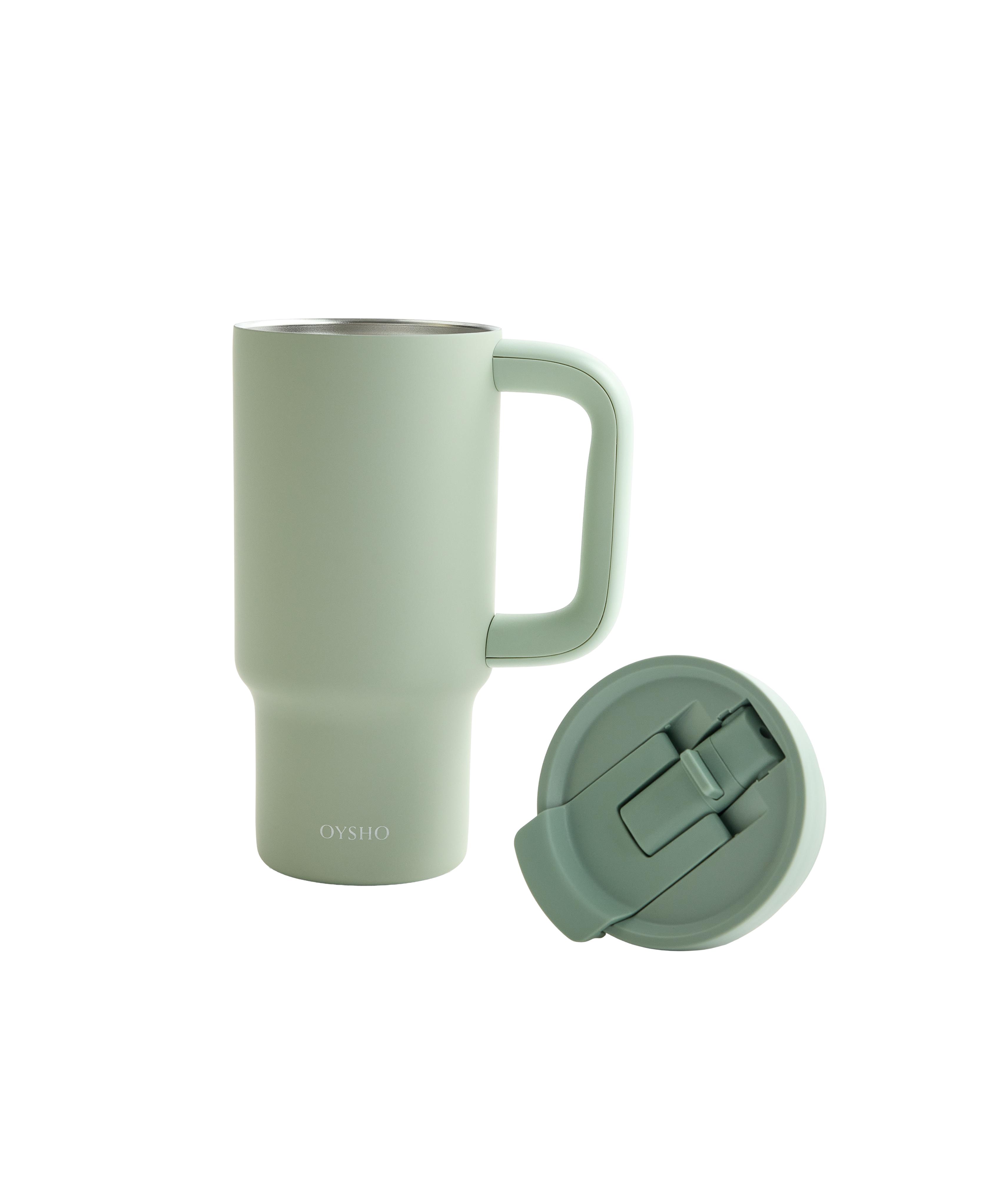 Mini tumbler bottle with handle — WASHED APPLE GREEN