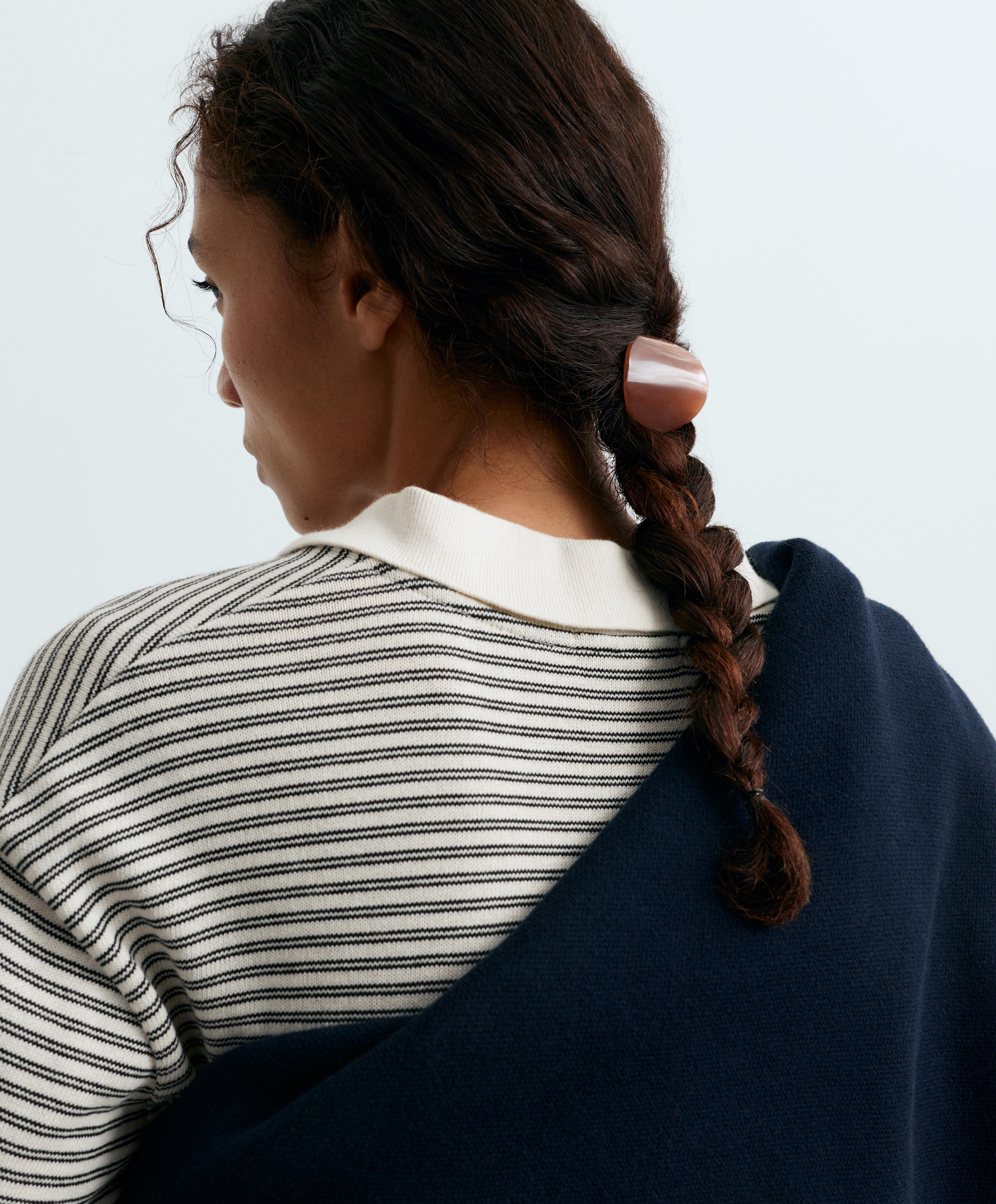 2 tortoiseshell-effect scrunchies — RUST