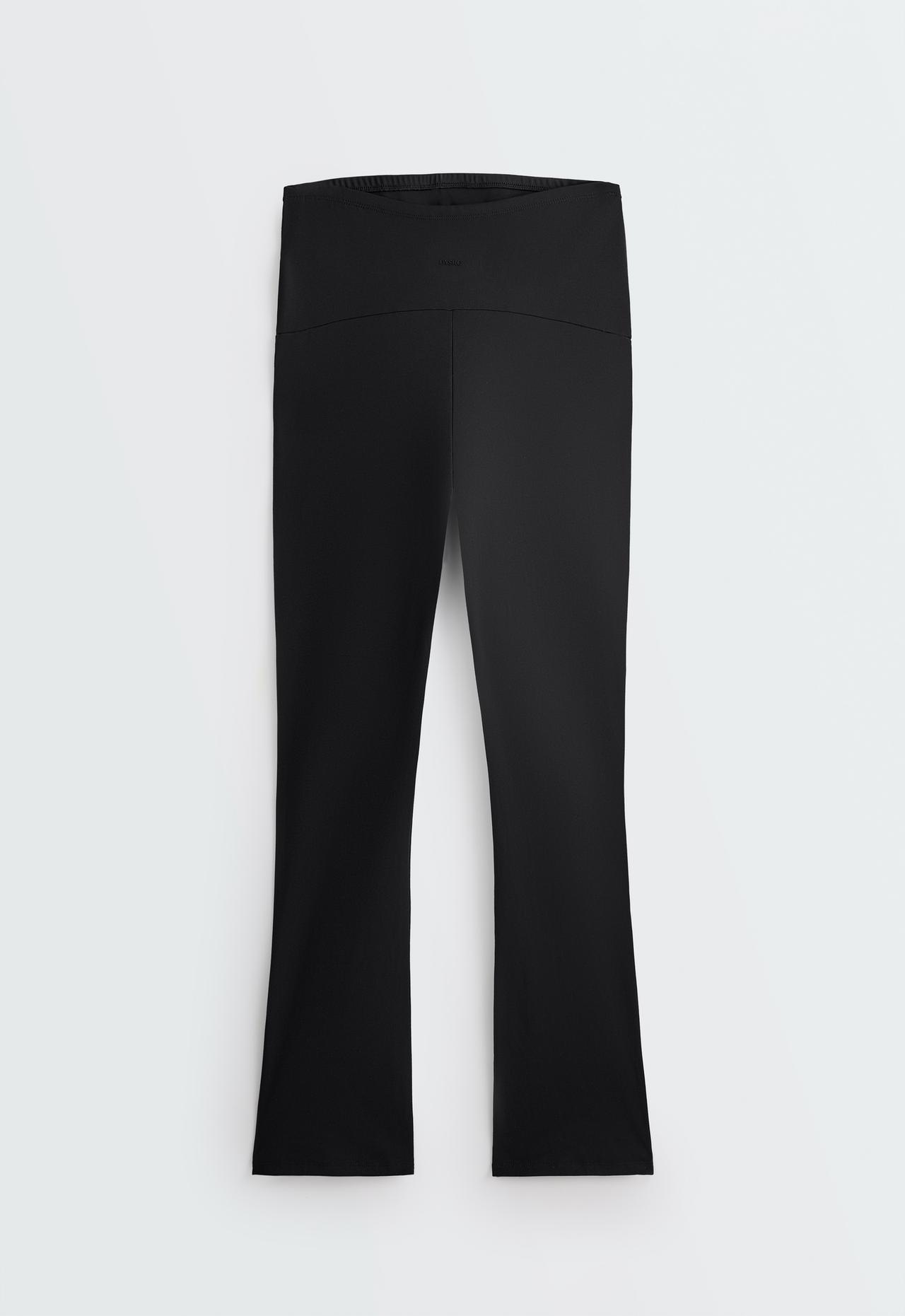 Maternity Comfortlux flare trousers — BLACK