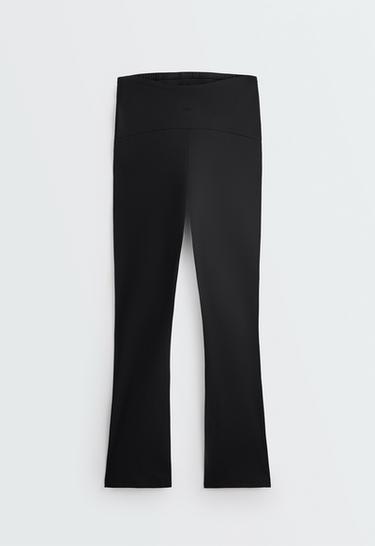 Maternity Comfortlux flare trousers — BLACK 8