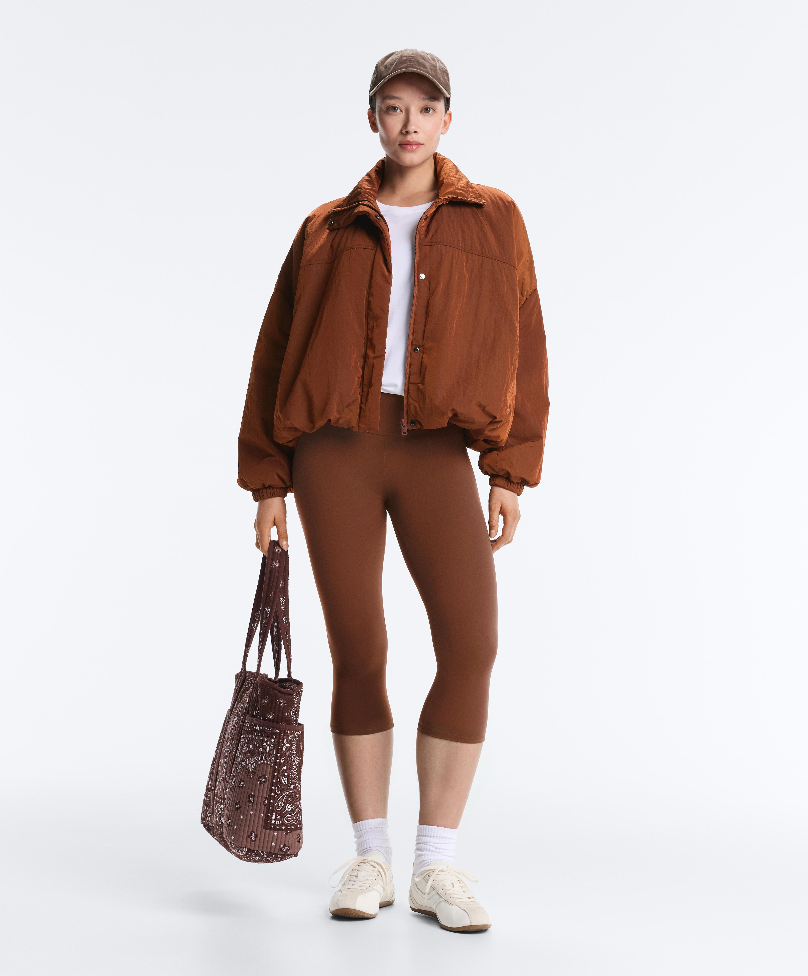 Comfortlux super-high-rise 50cm capri leggings — COFFEE
