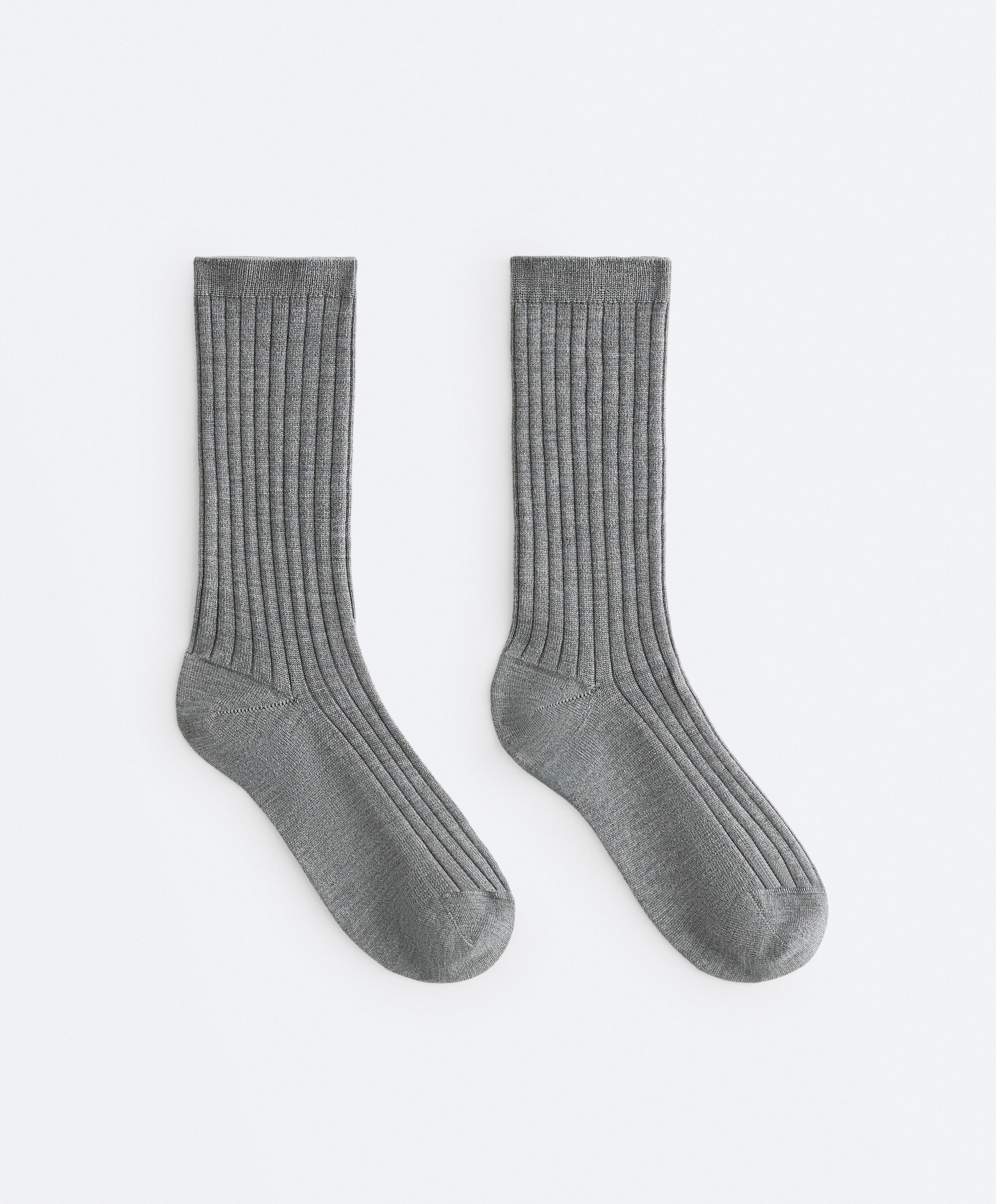 Classic Rib silk blend sock