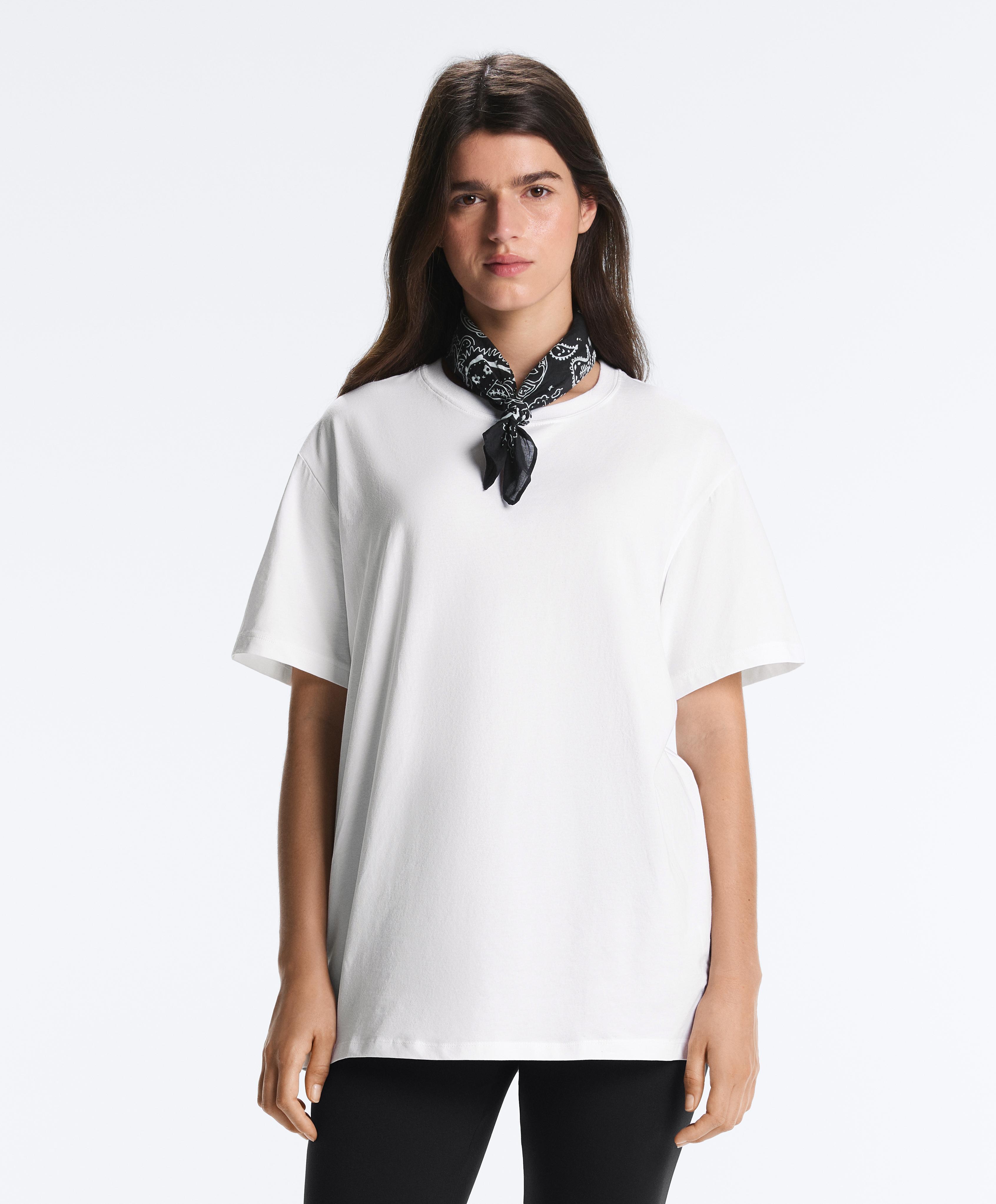 Oversize cotton-blend short-sleeved T-shirt Oversize cotton-blend short-sleeved T-shirt