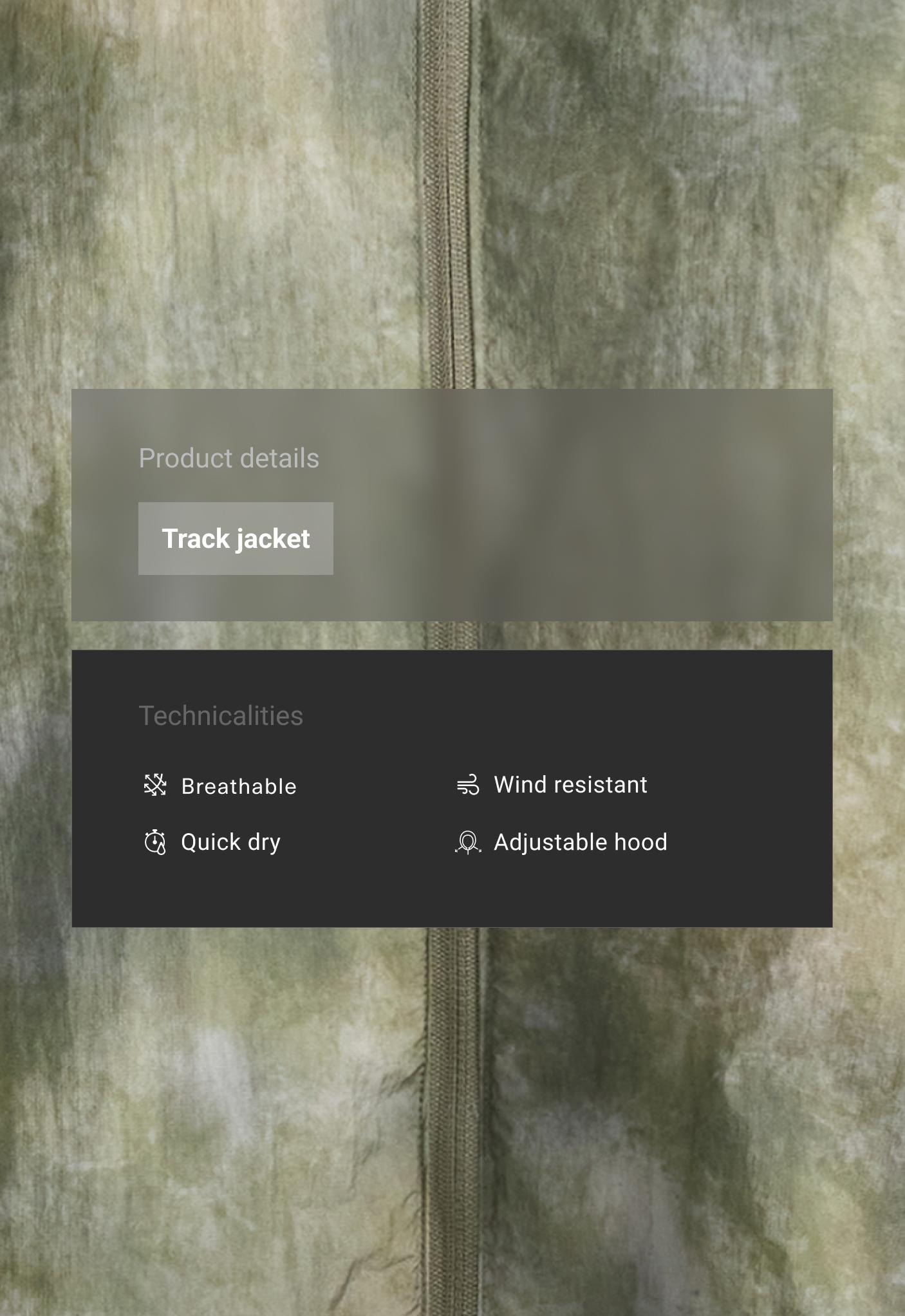 Mintás Track dzseki