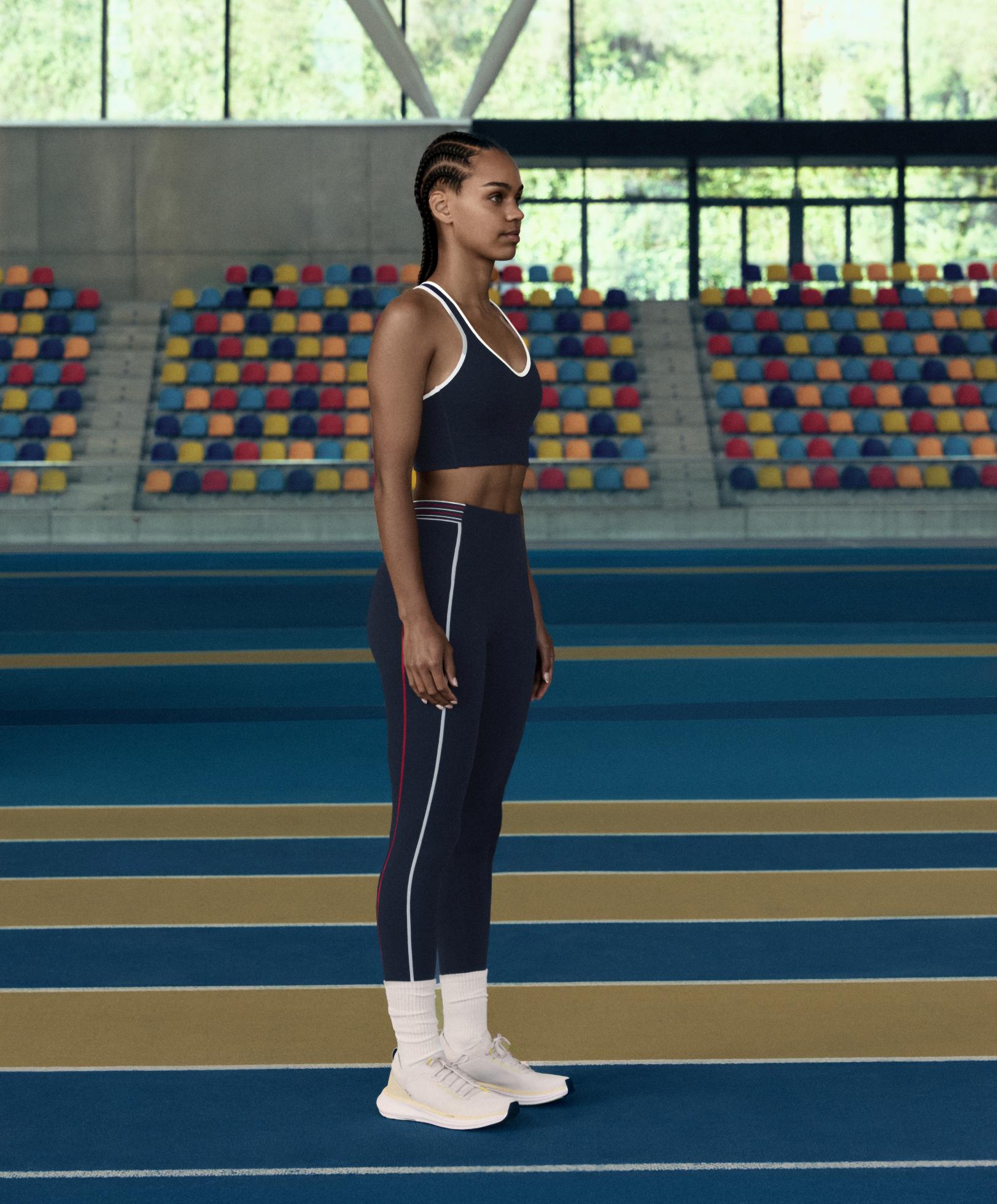 Total look за бягане с кантове, син Total look за бягане с кантове, син