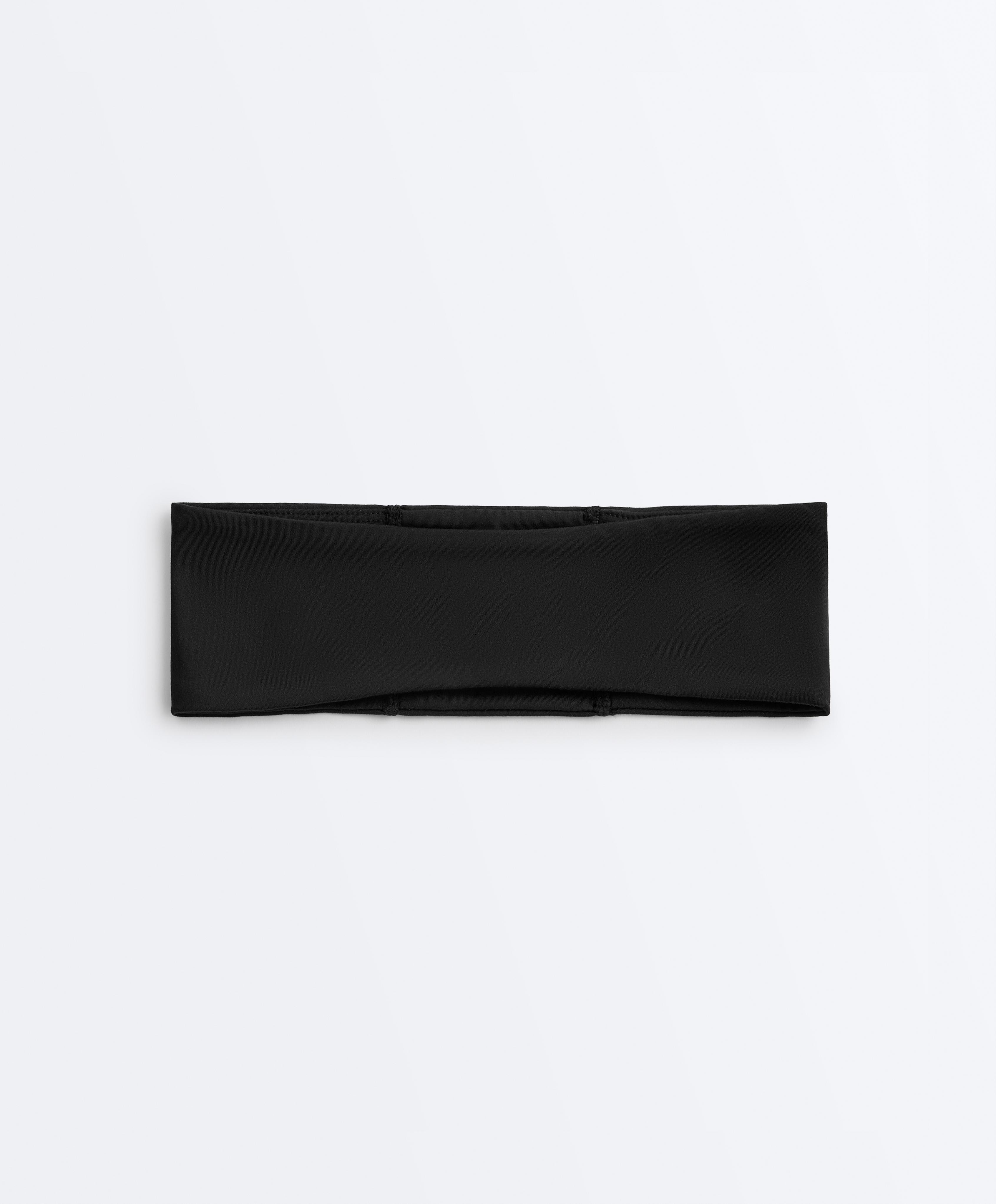 7cm reflective adjustable sports headband — BLACK