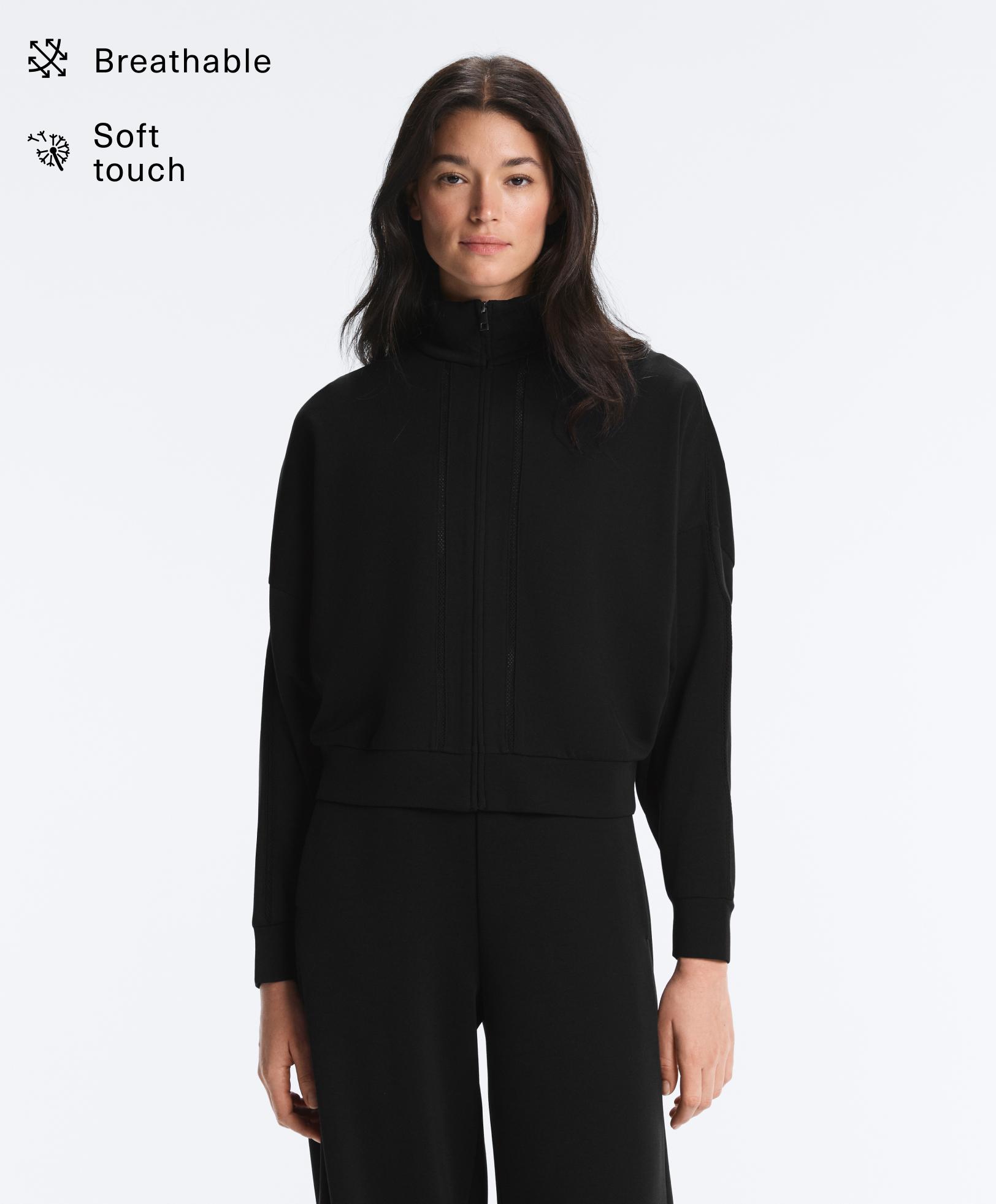 Embroidered soft-touch modal jacket Embroidered soft-touch modal jacket