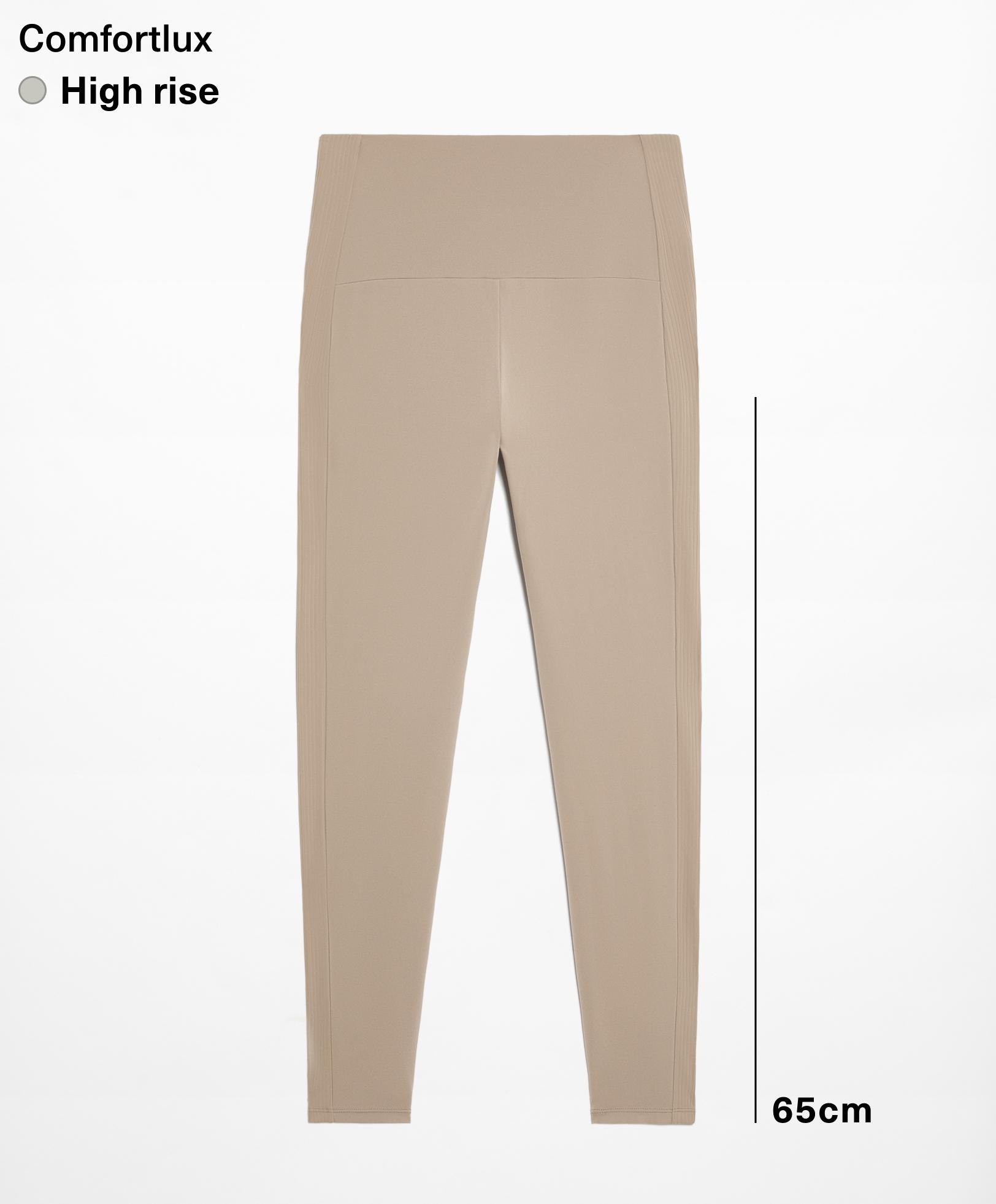 Comfortlux high-rise rib 65cm ankle-length leggings