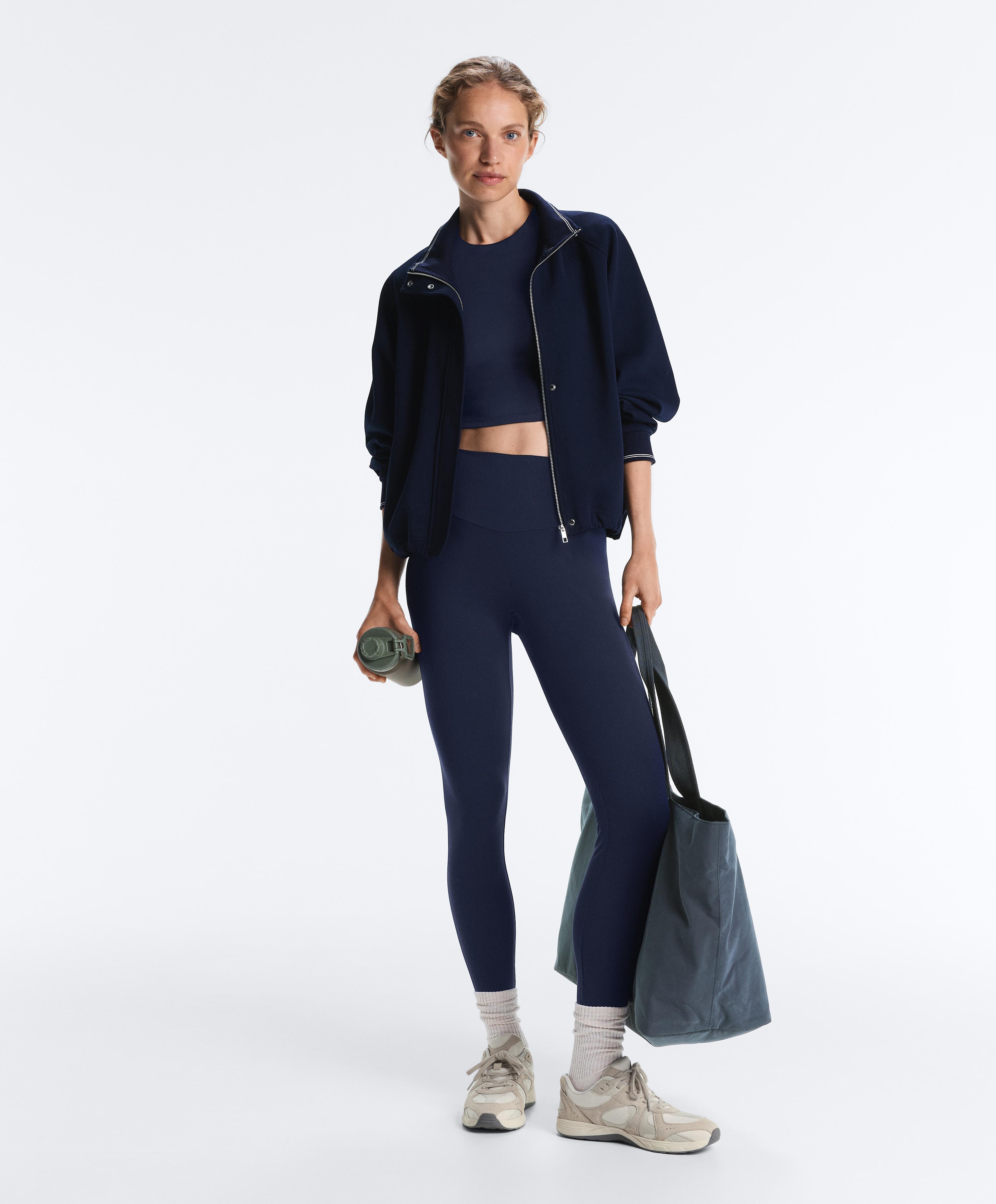 Comfortlux strappy tank top with cups — NAVY BLUE