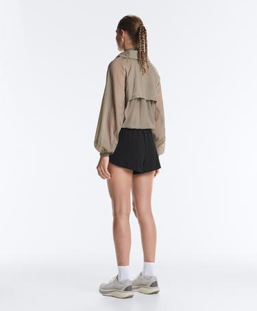 Check track jacket — MINK GREY 10
