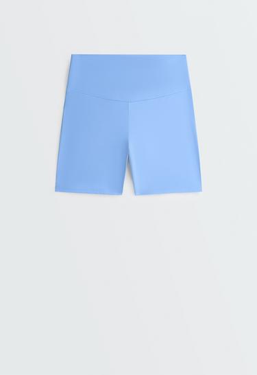 Hot pants high rise Comfortlux 10 cm — PALE LAVENDER BLUE 10