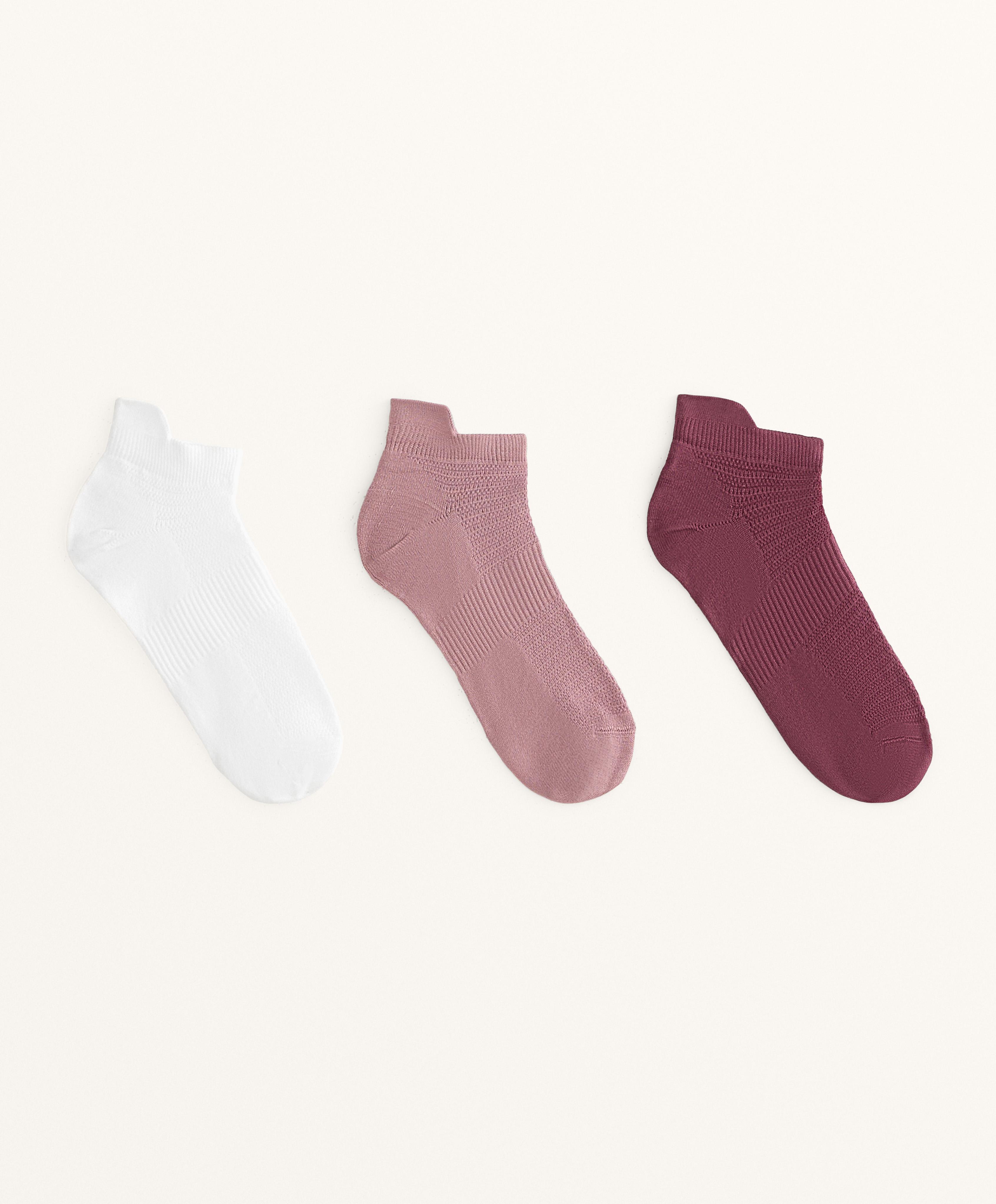 3 pairs of polyamide blend sneaker socks with heel tab 3 pairs of polyamide blend sneaker socks with heel tab