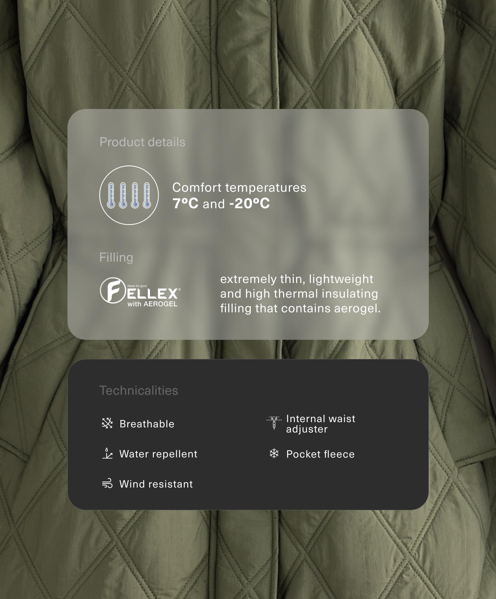 Water-repellent FELLEX® AEROGEL padded jacket Water-repellent FELLEX® AEROGEL padded jacket