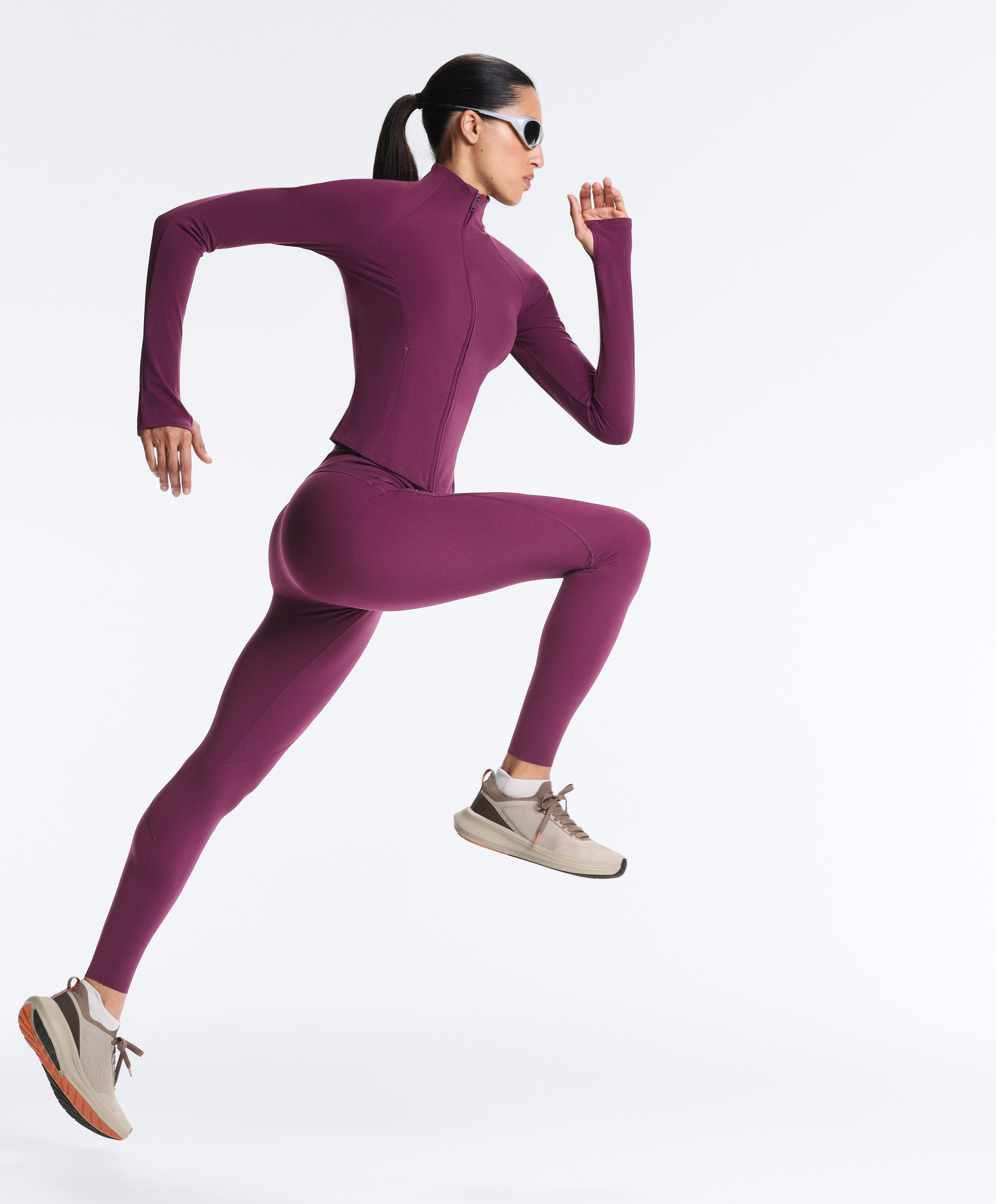 Light warm technical jacket — DARK PLUM