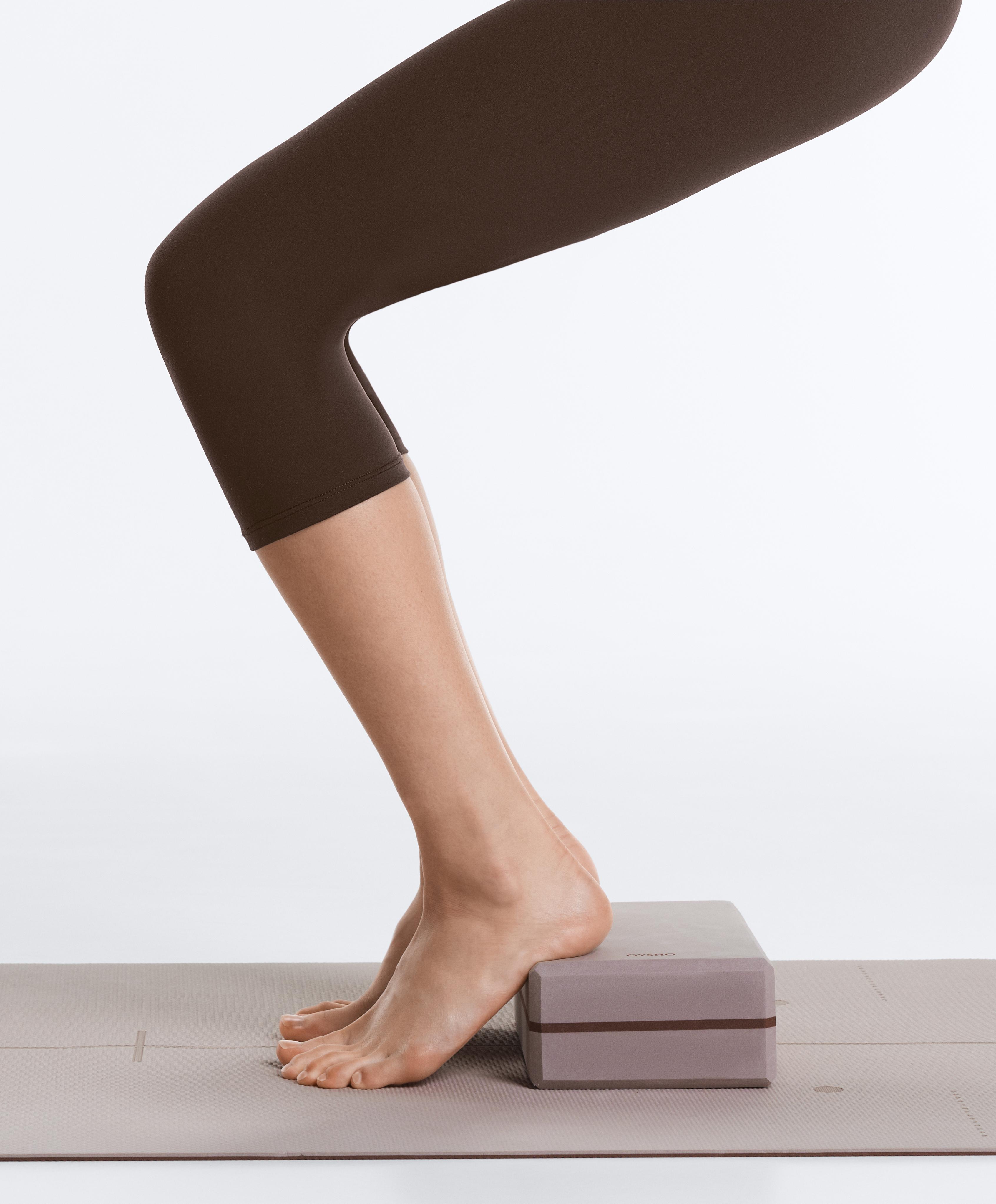 Comfortlux high-rise 40cm knee-length leggings — DARK BROWN