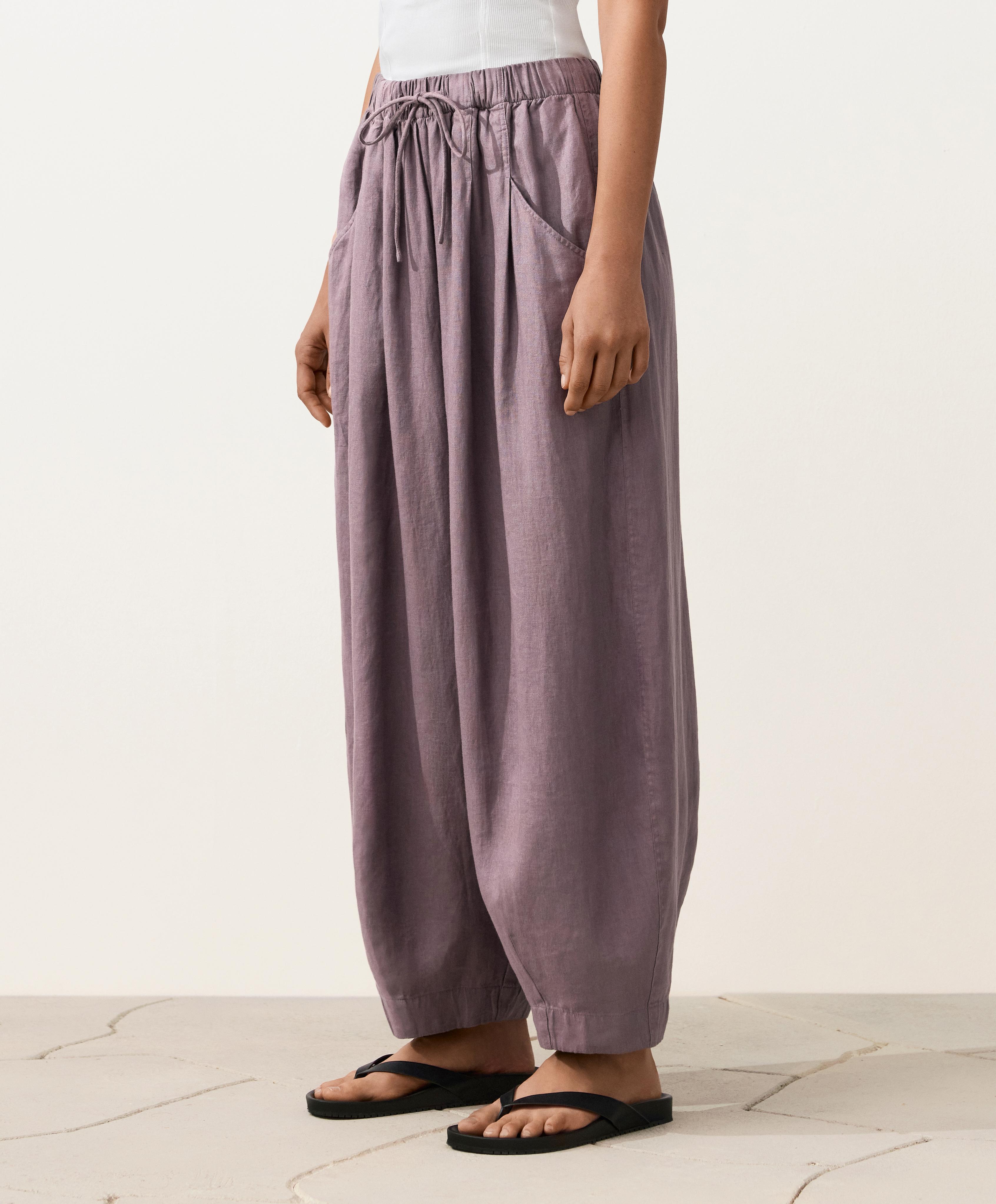 100% linen balloon trousers 100% linen balloon trousers