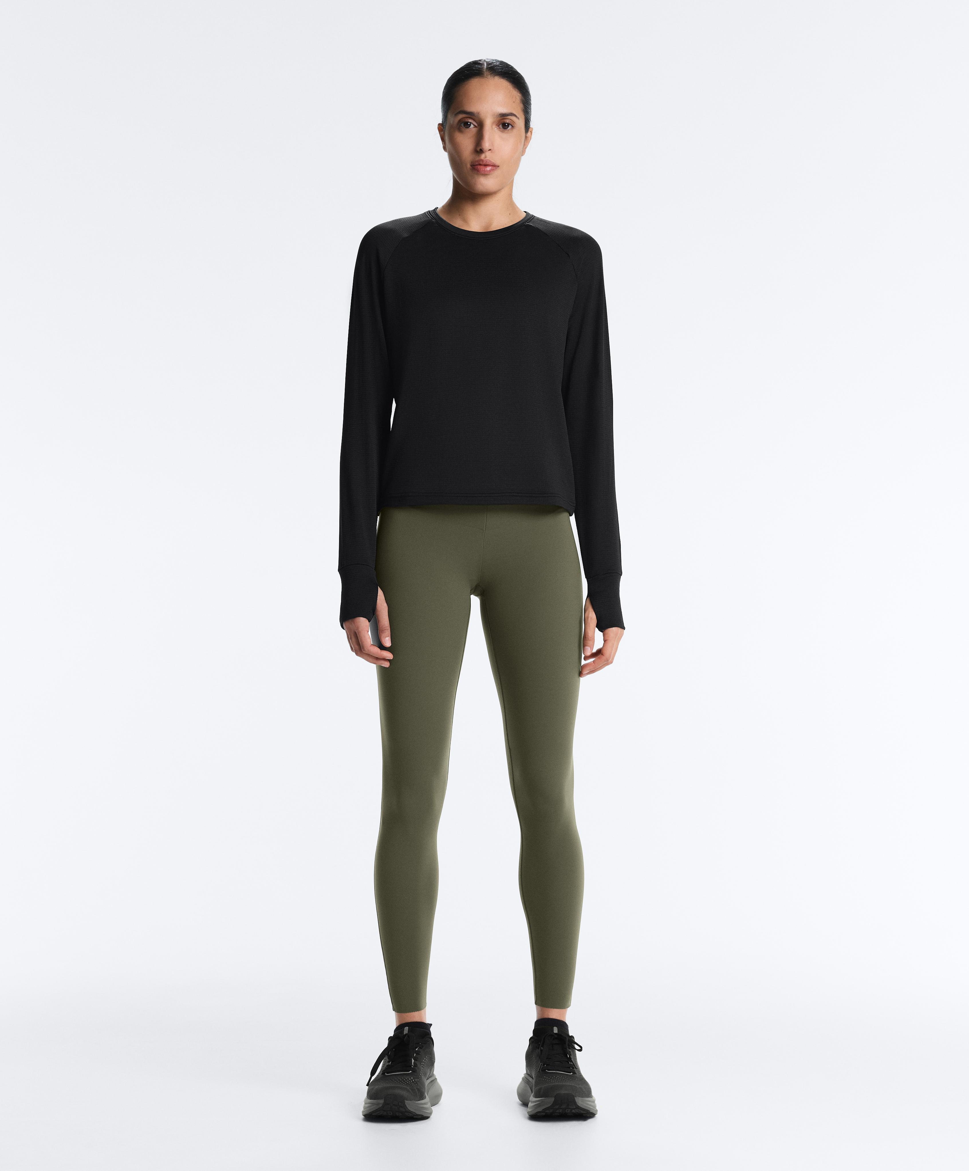Long-sleeved technical T-shirt — BLACK