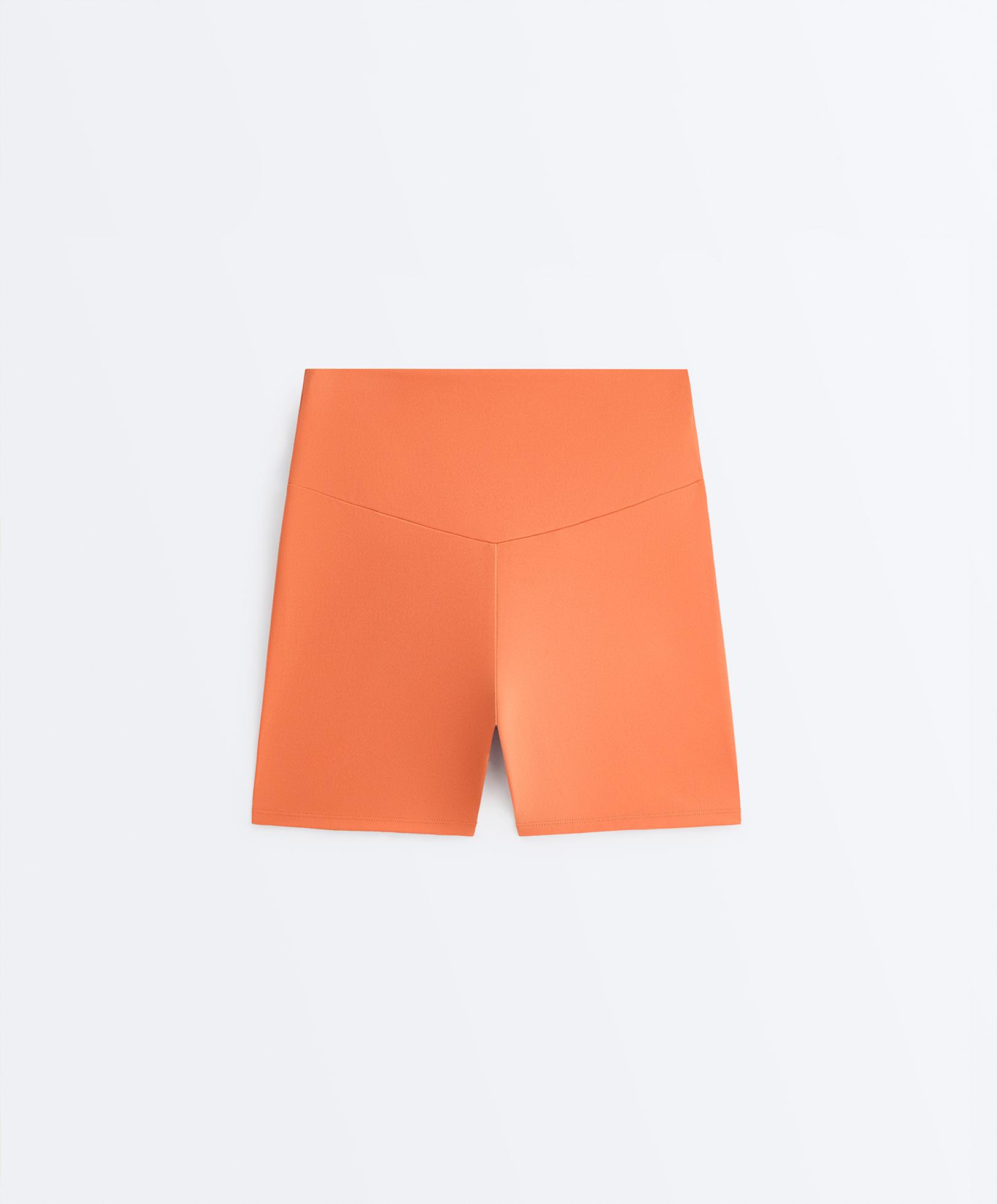 Comfortlux high-waisted 10cm hot pants — WASHED ORANGE