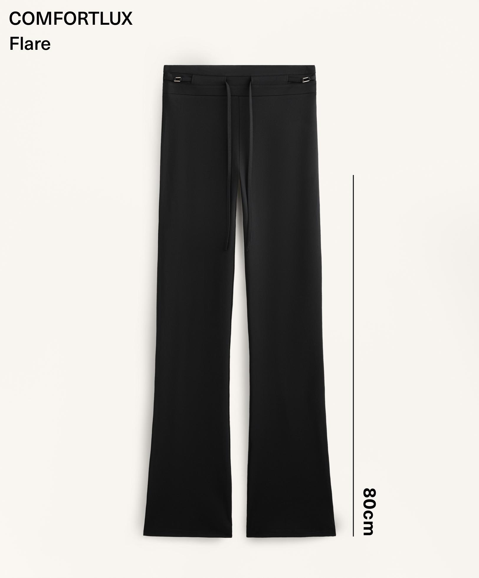 High-rise Comfortlux belted flare trousers High-rise Comfortlux belted flare trousers
