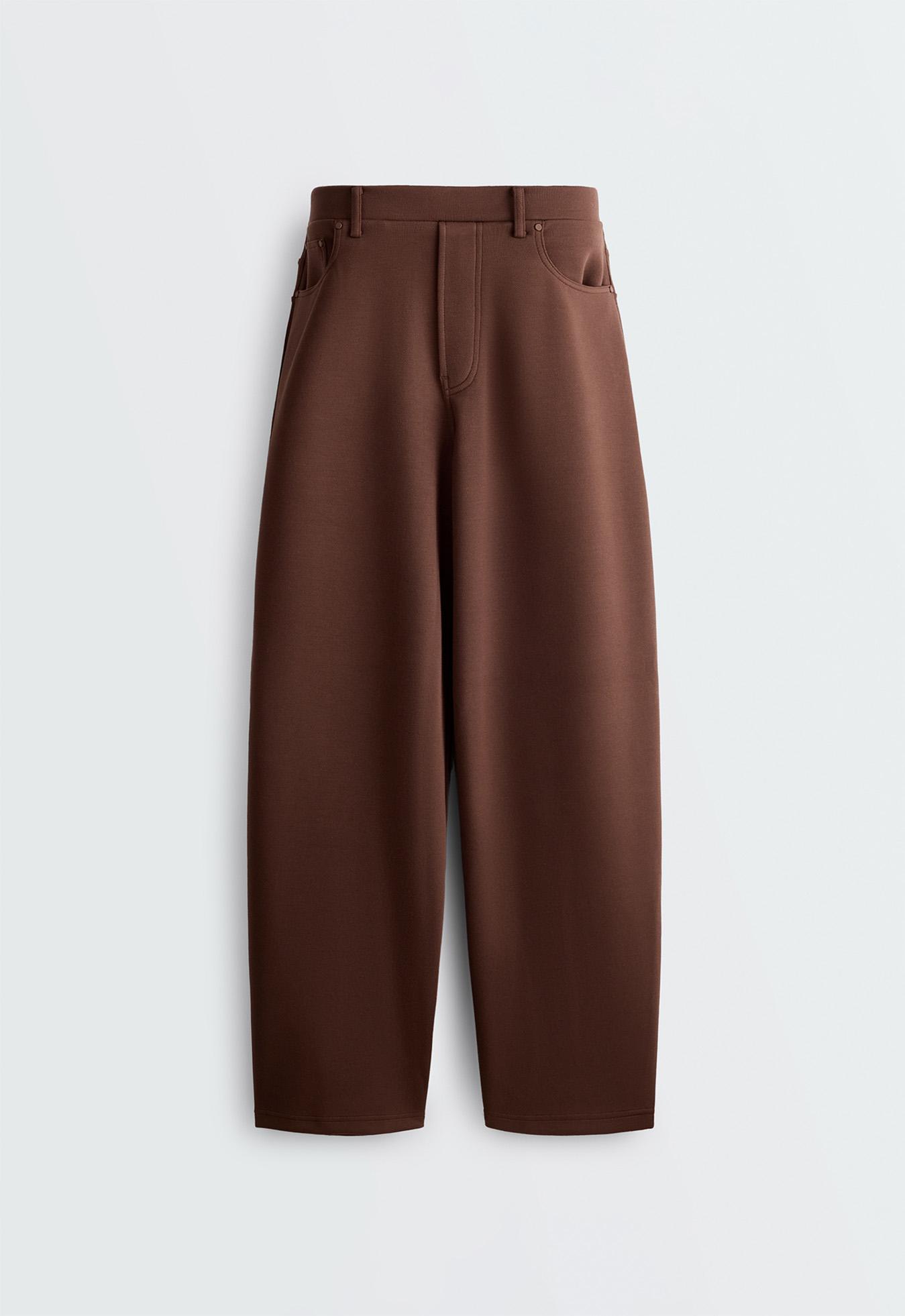 5-pocket straight-leg trousers — COCOA