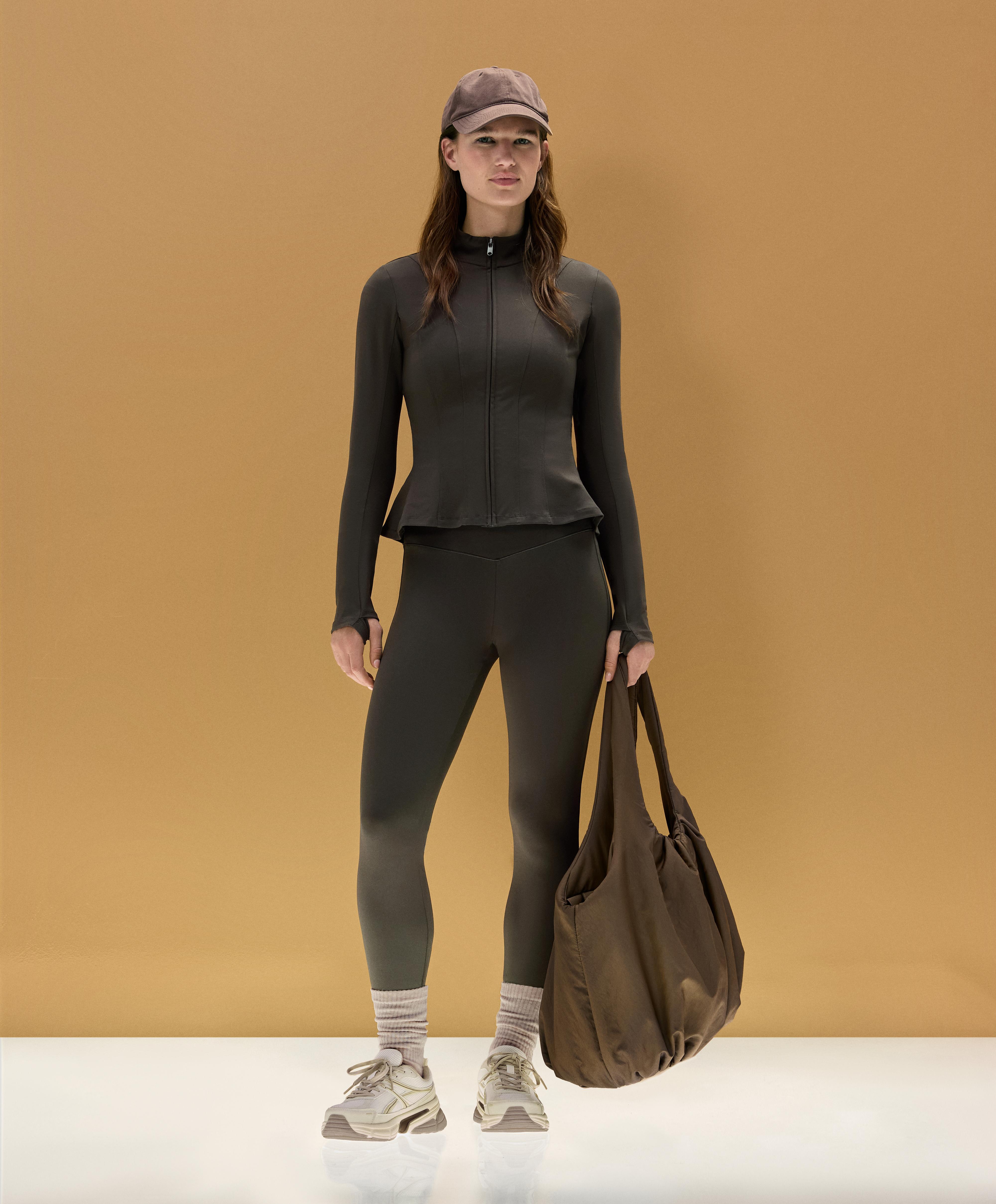 Evermove high-rise ankle-length leggings — BROWN
