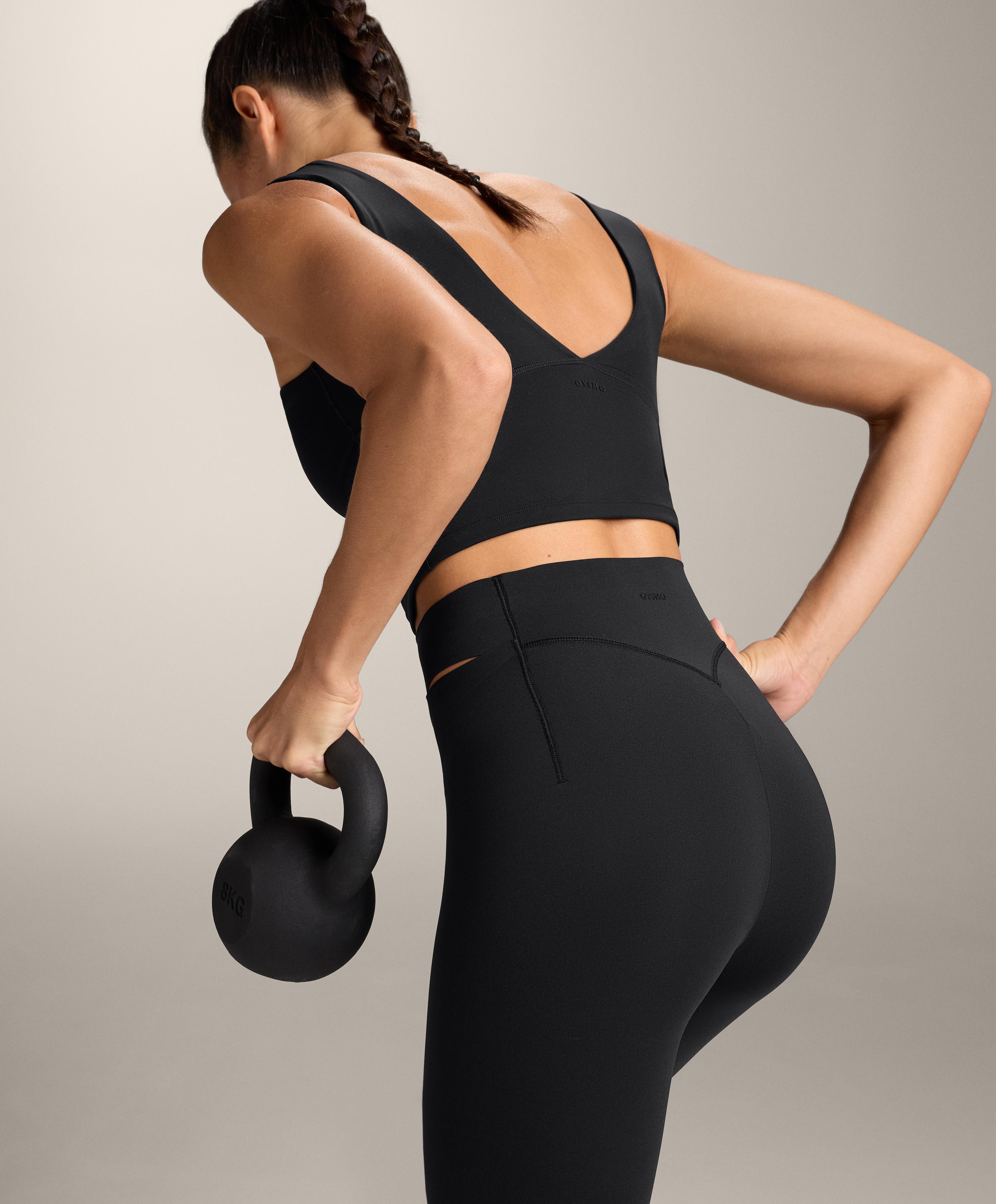 Легинсы Compressive с завышенной талией, вырезами и длиной до щиколотки - Распродажа