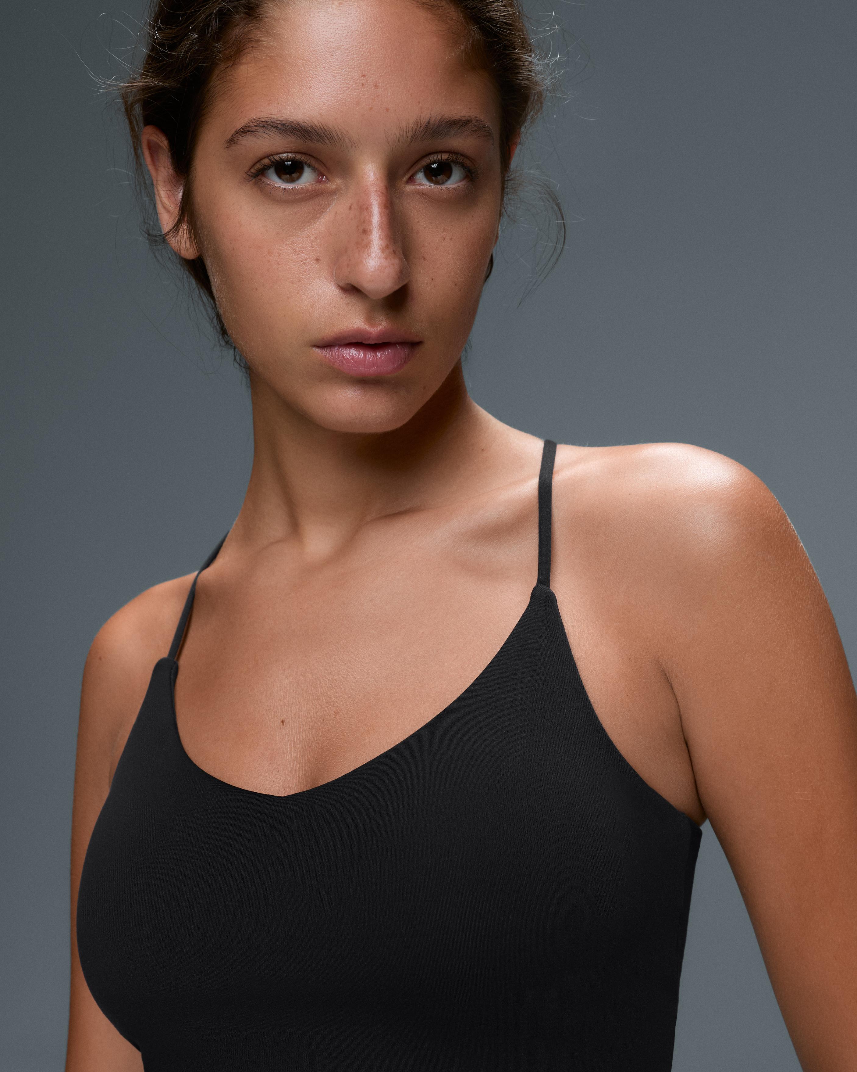 Comfortlux tank top with adjustable straps — BLACK