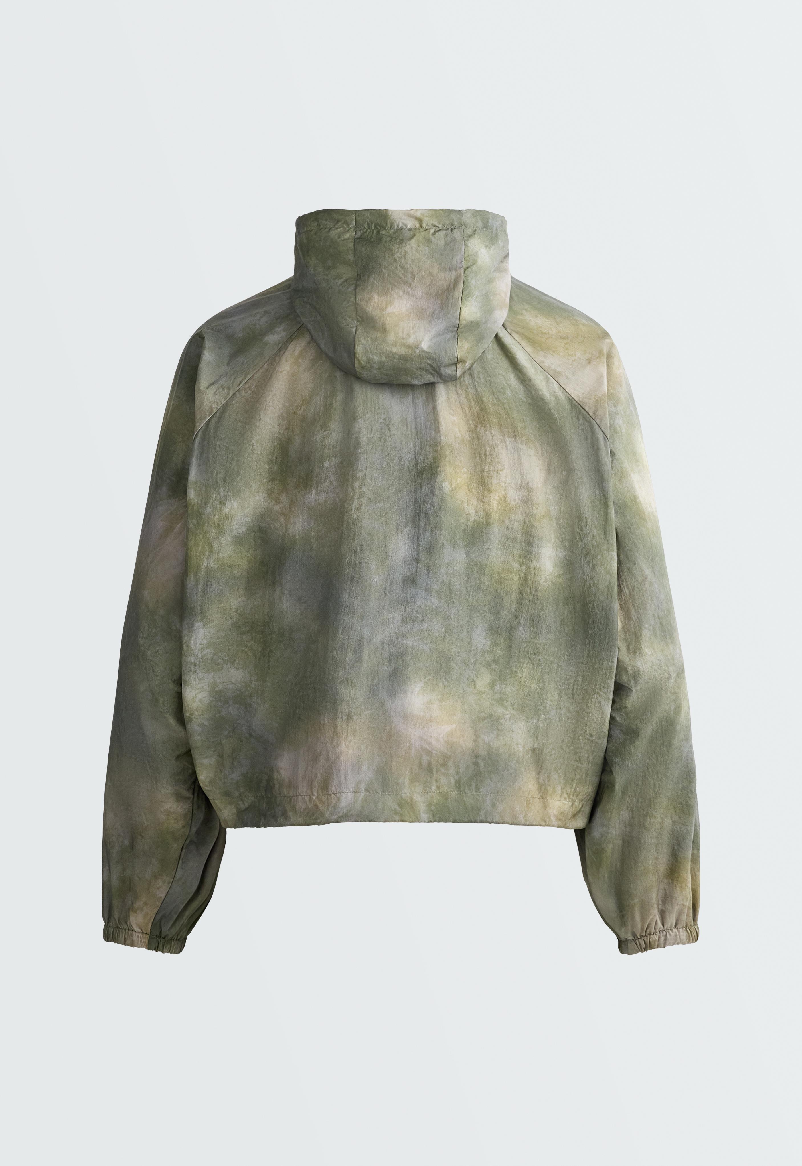 Printed track jacket — KHAKI