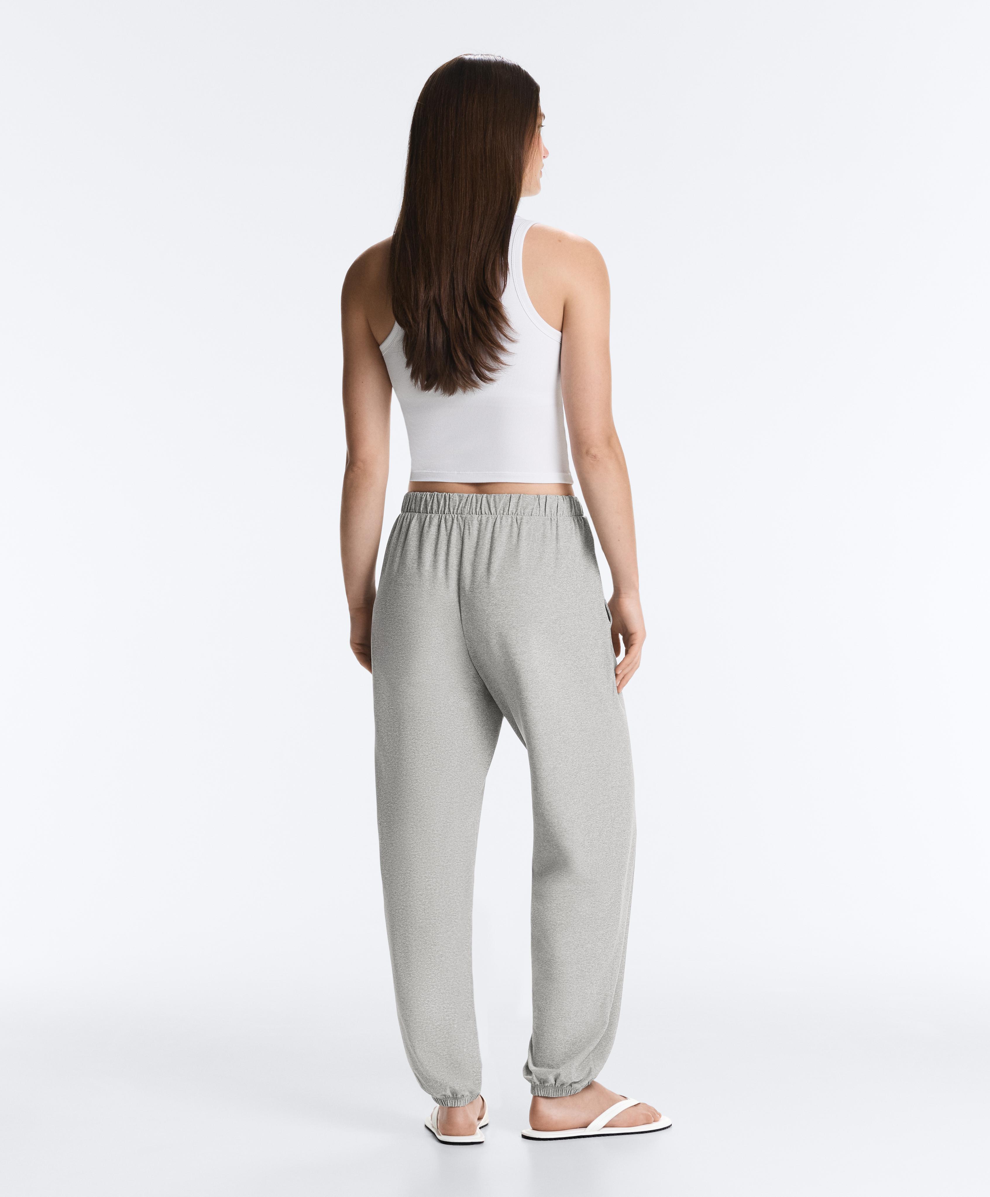 Comfortlux heathered joggers — GREY MELANGE