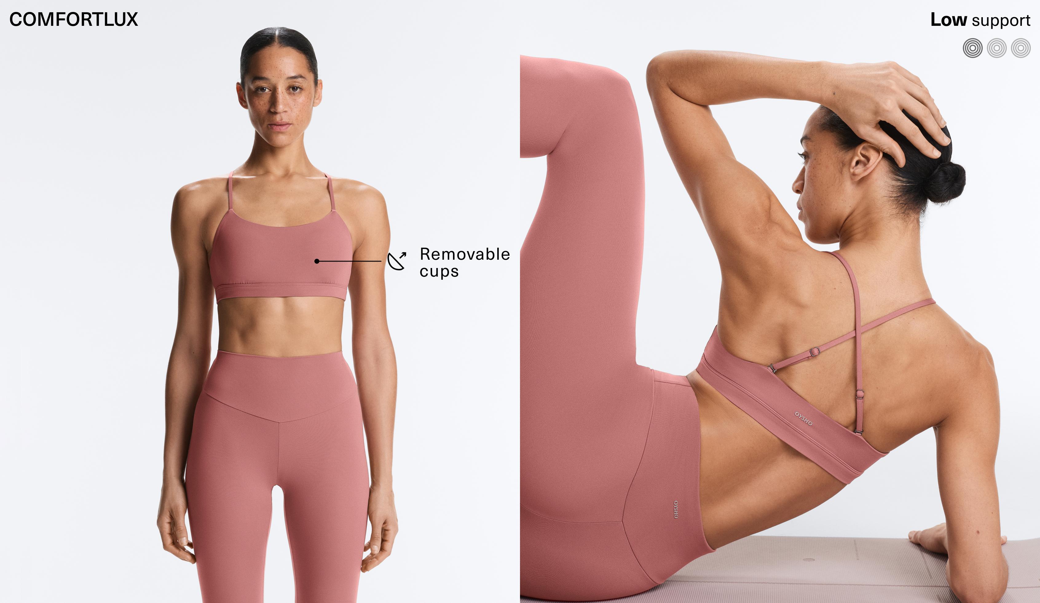 Brasier deportivo Comfortlux tirantes cruzados sujeción ligera