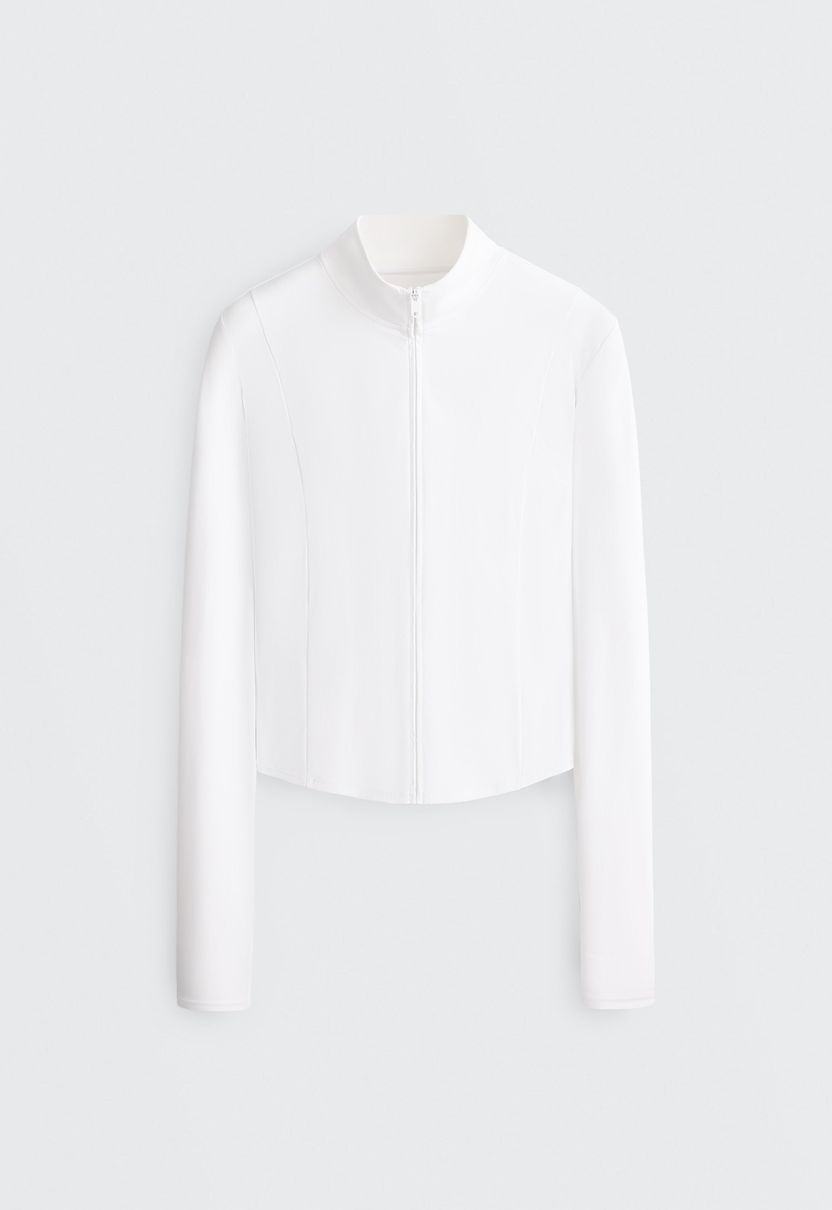 Short Light Touch technical jacket — WHITE 