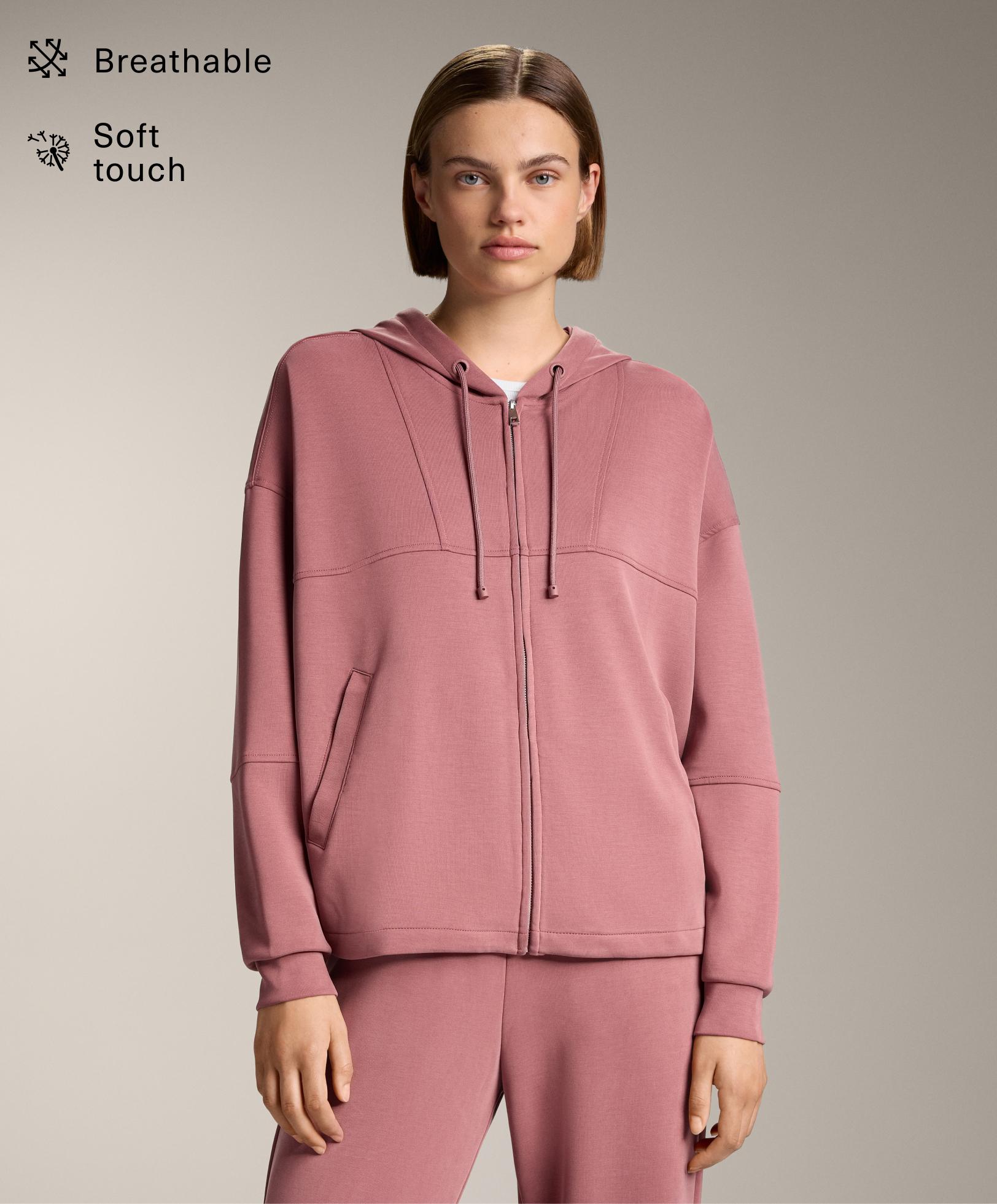 Veste à capuche avec modal au toucher doux Veste à capuche avec modal au toucher doux