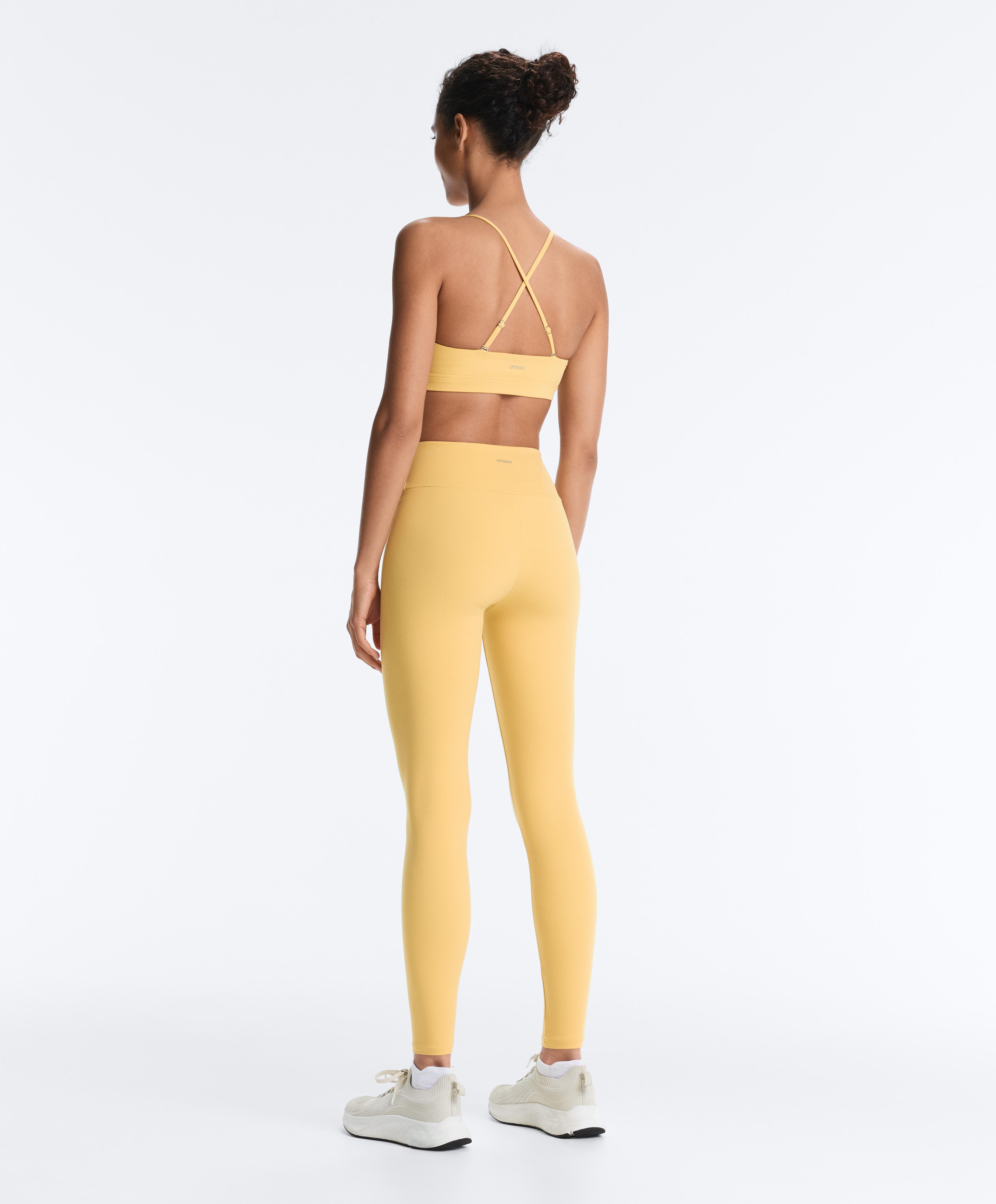 Low-support Comfortlux sports bra with straps — MID-YELLOW
