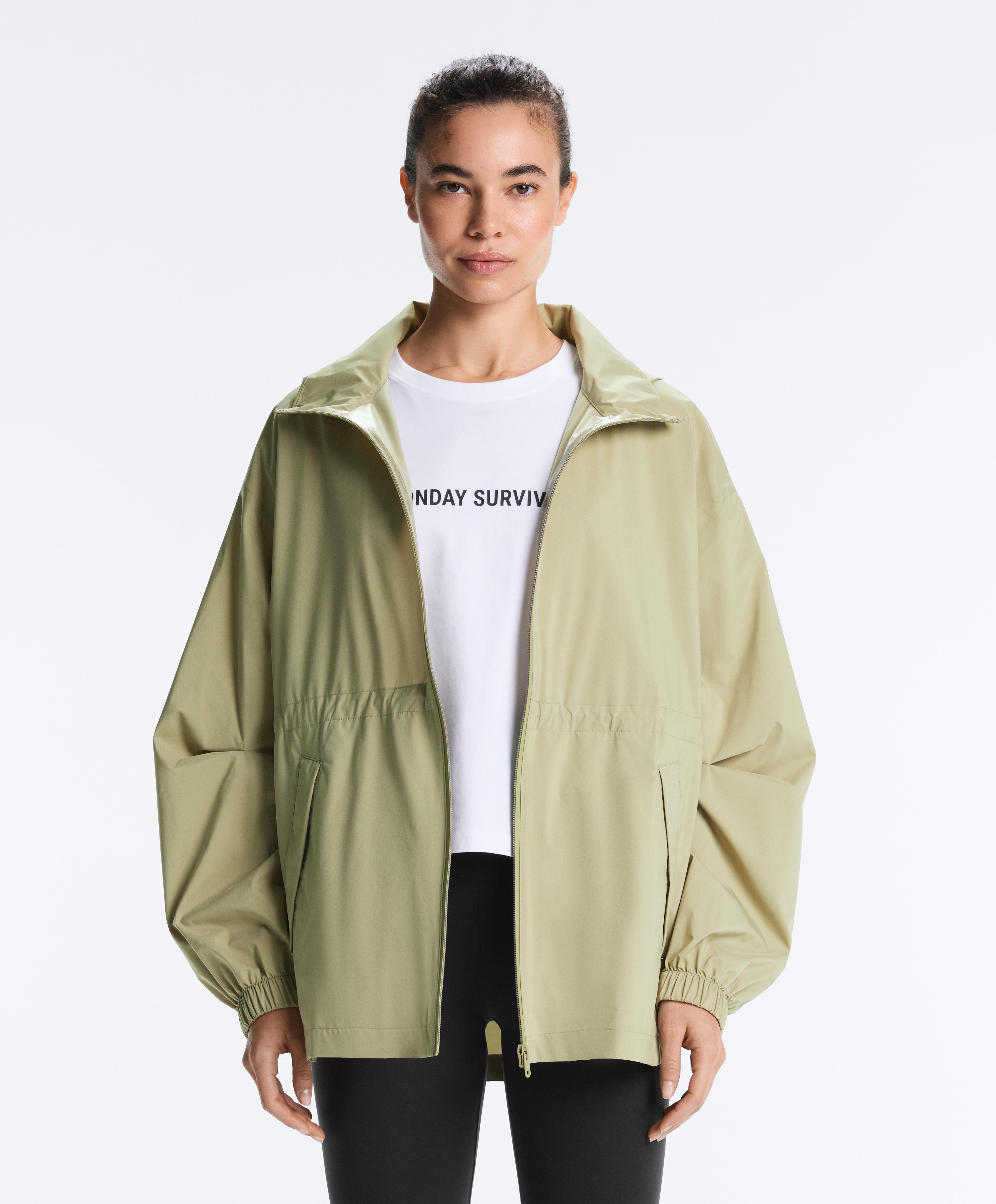 Super extra lightweight 10k packable waterproof jacket — WASHED APPLE GREEN