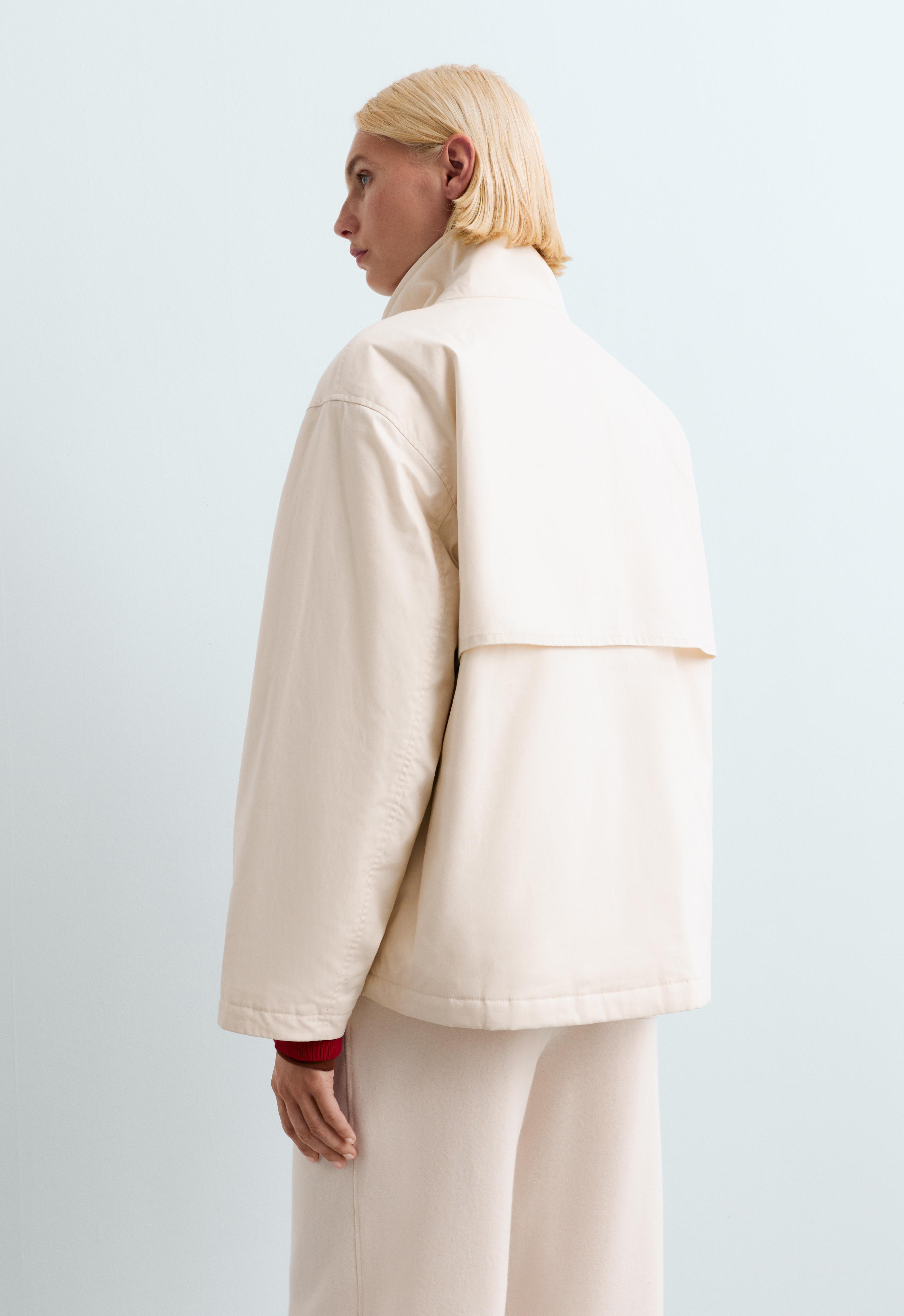 FELLEX® AEROGEL padded canvas jacket — ECRU