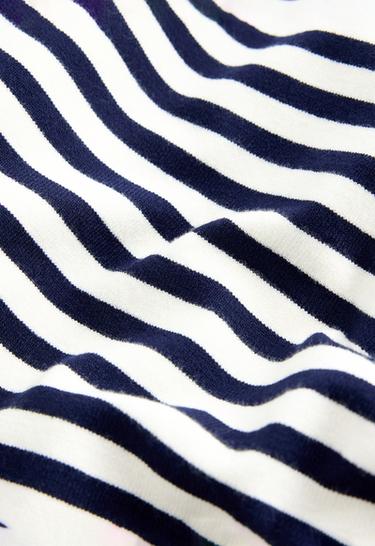 Fine knit striped jumper — PALE ECRU 8