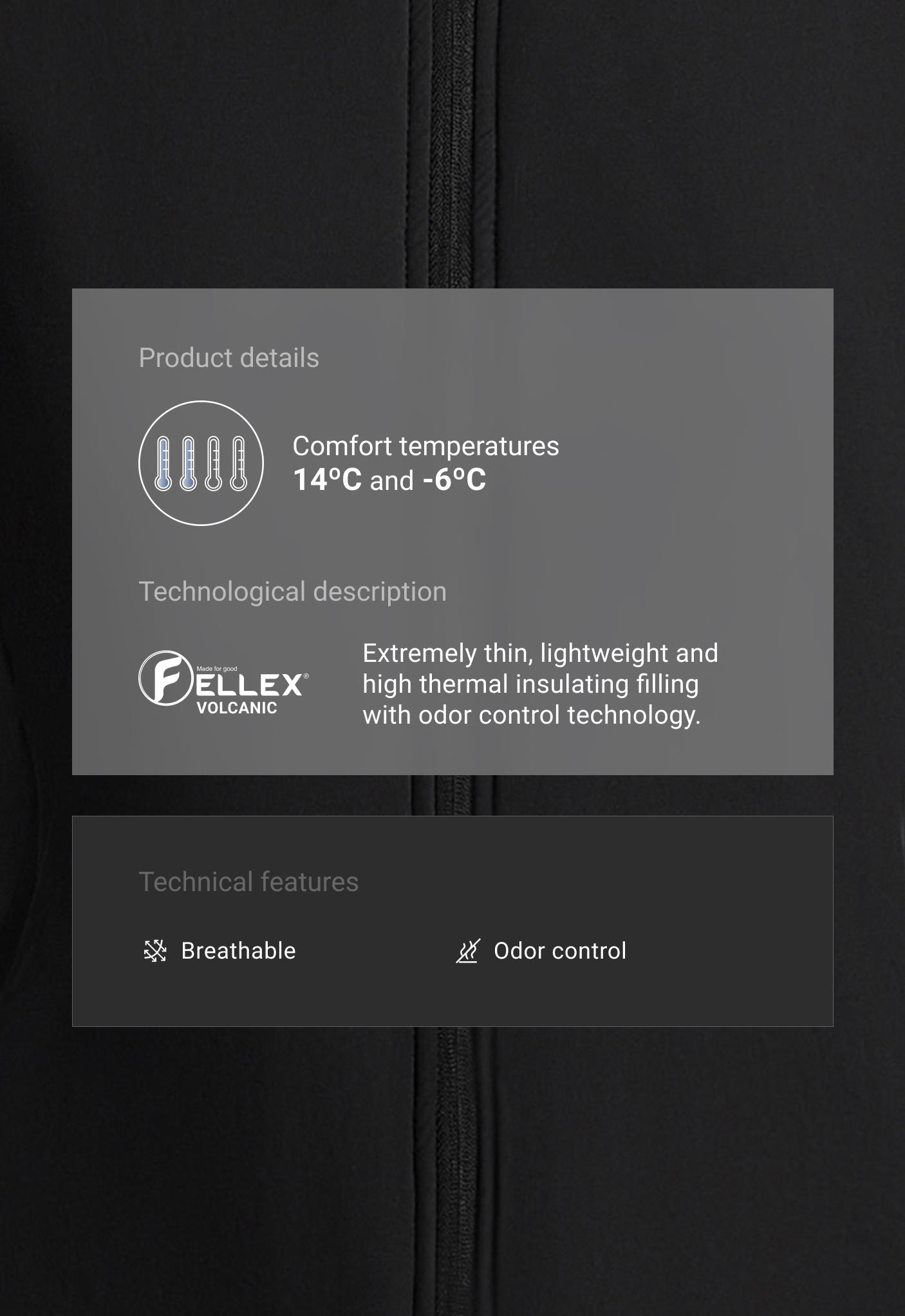 Wattierte Funktions-Jacke mit FELLEX® Volcanic Wattierte Funktions-Jacke mit FELLEX® Volcanic