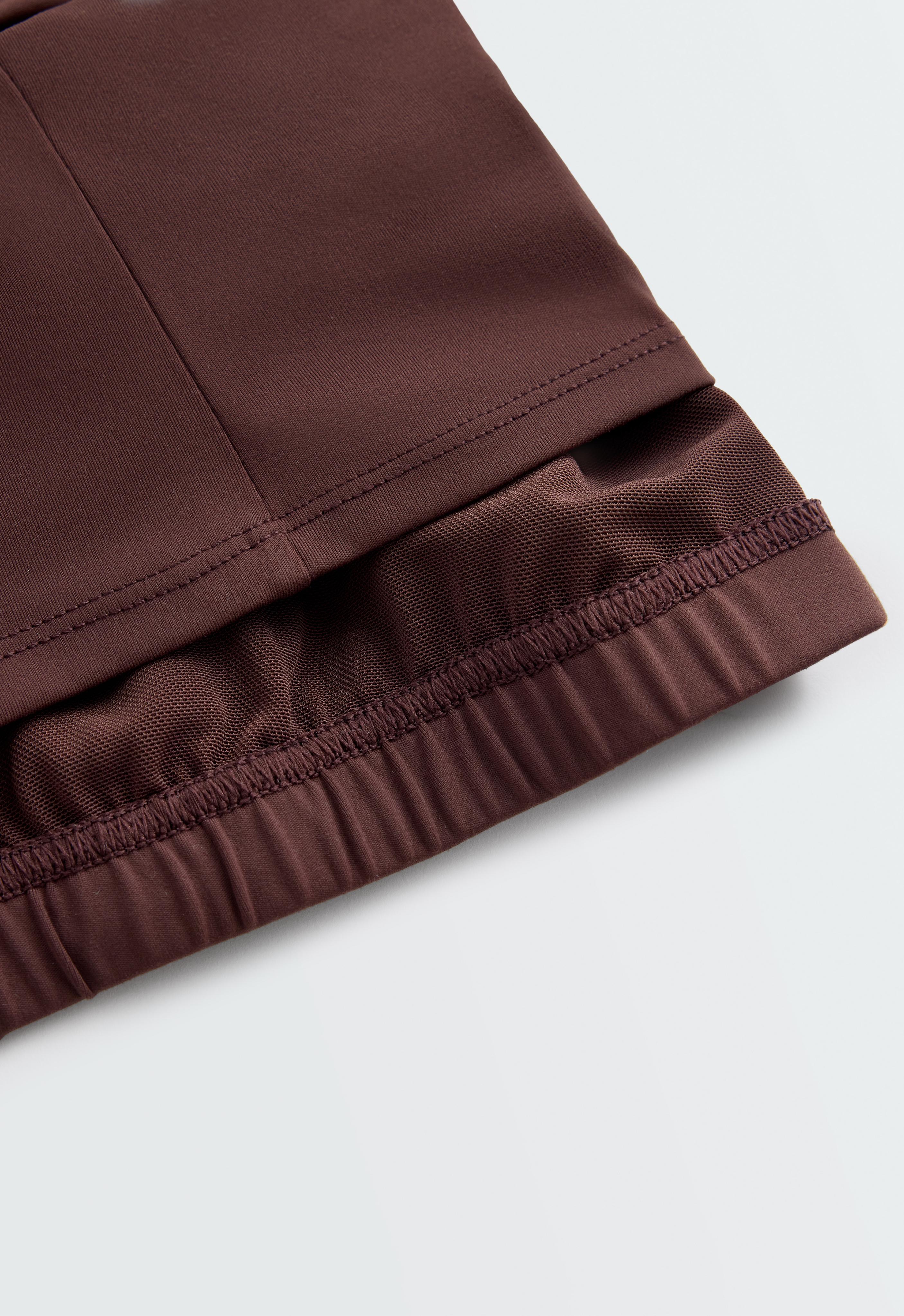 Comfortlux V-neck strappy tank top — CHOCOLATE