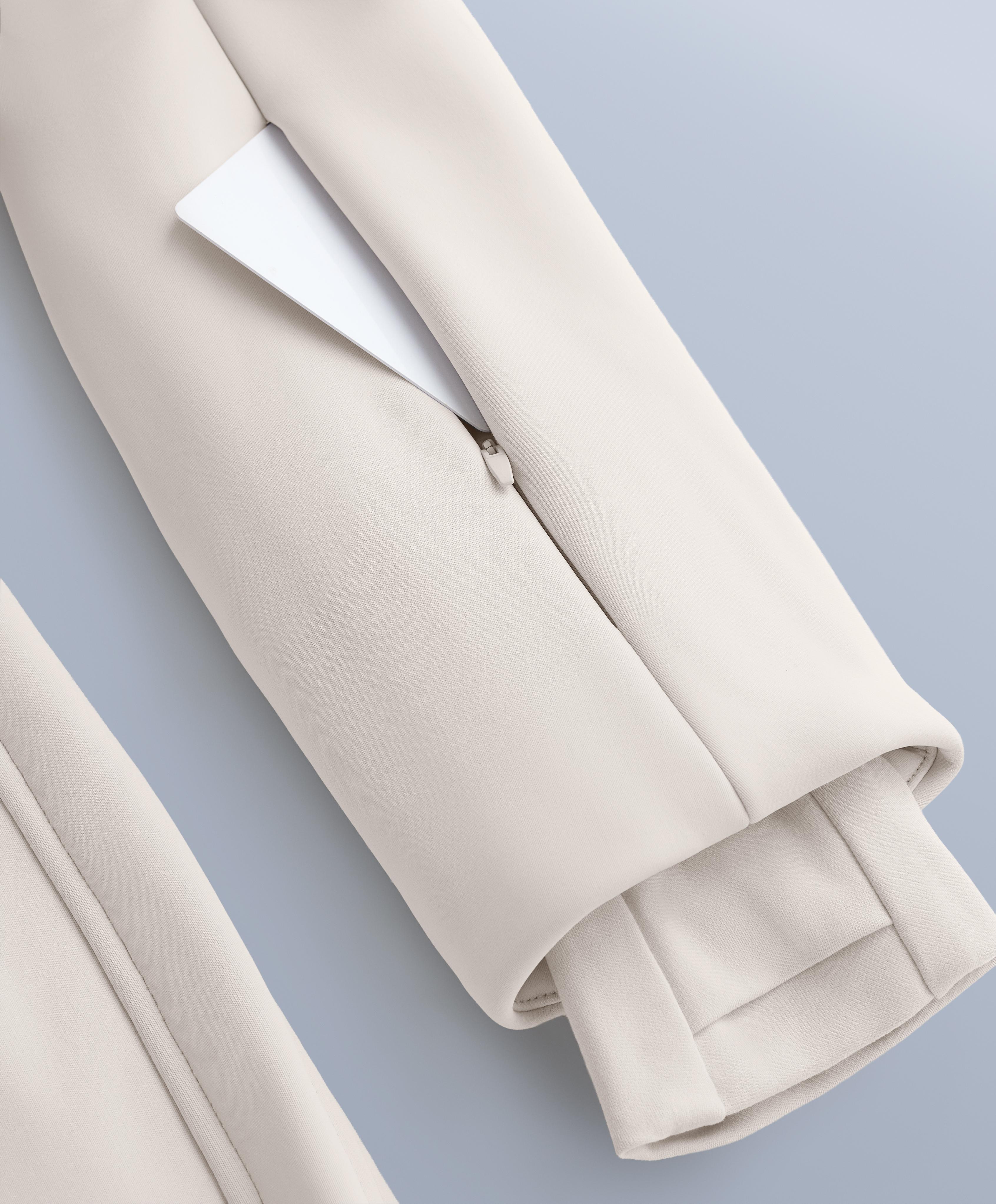 Water-resistant 2-in-1 removable flare stretch SKI jumpsuit — PALE MINK