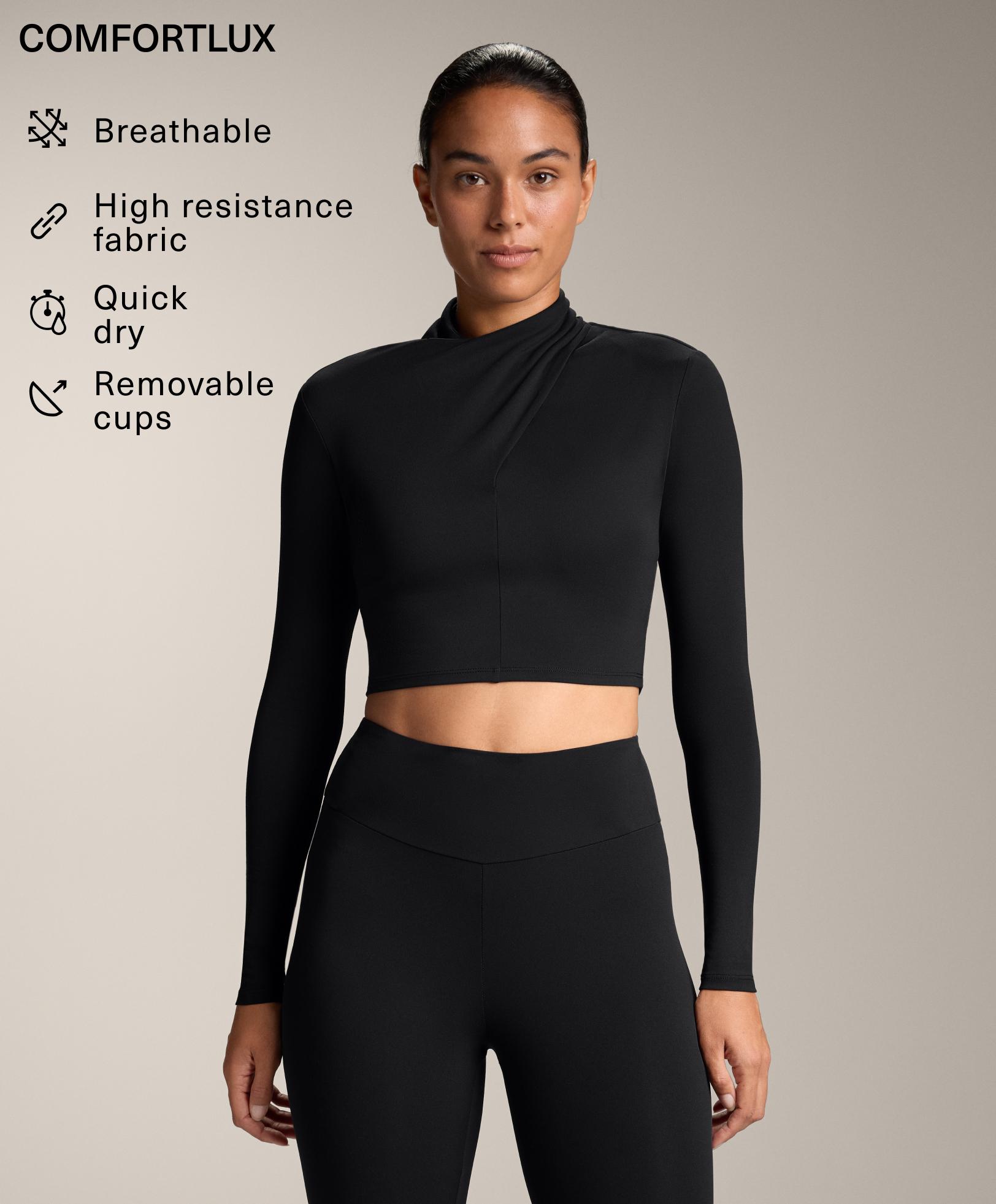 Comfortlux draped neckline T-shirt Comfortlux draped neckline T-shirt