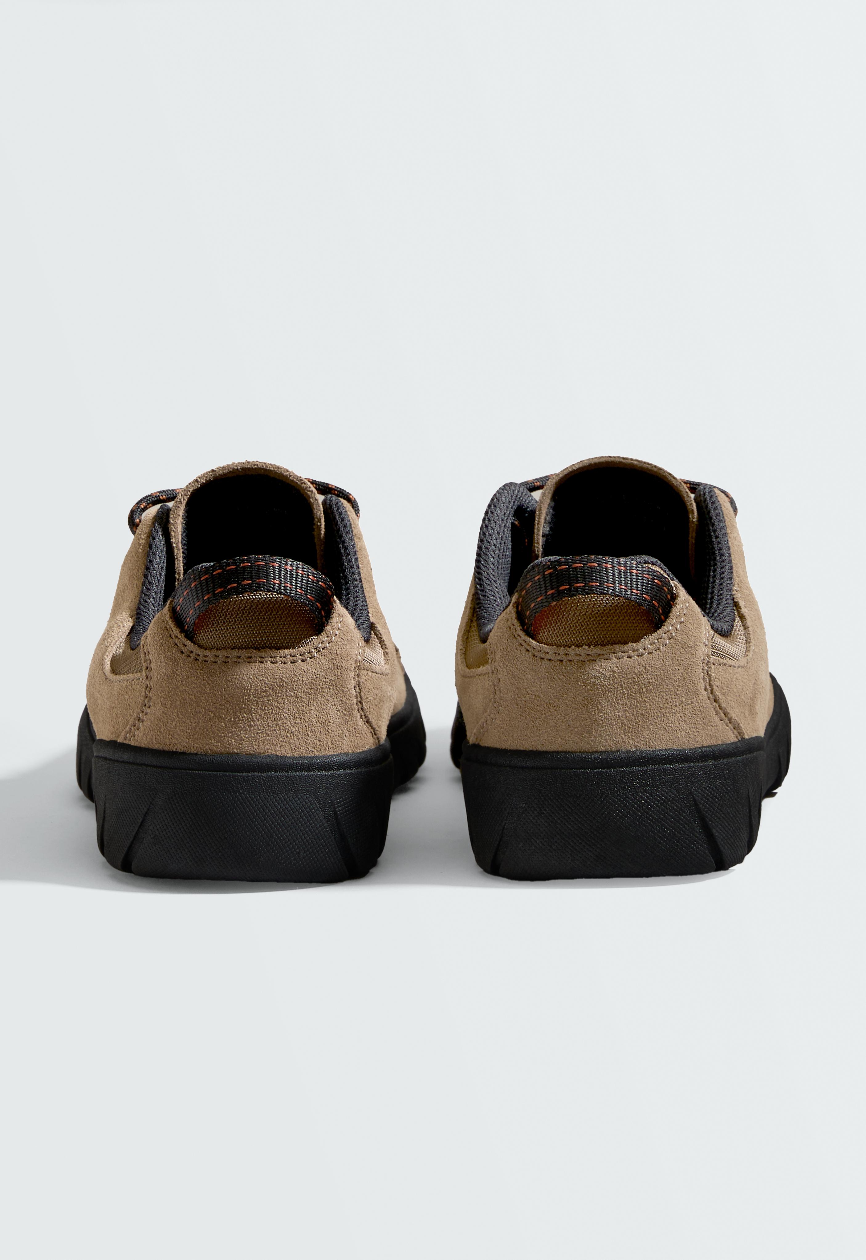 Split-leather trainers — NATURAL