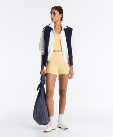 Comfortlux crossed-strap tank top — PALE YELLOW 8