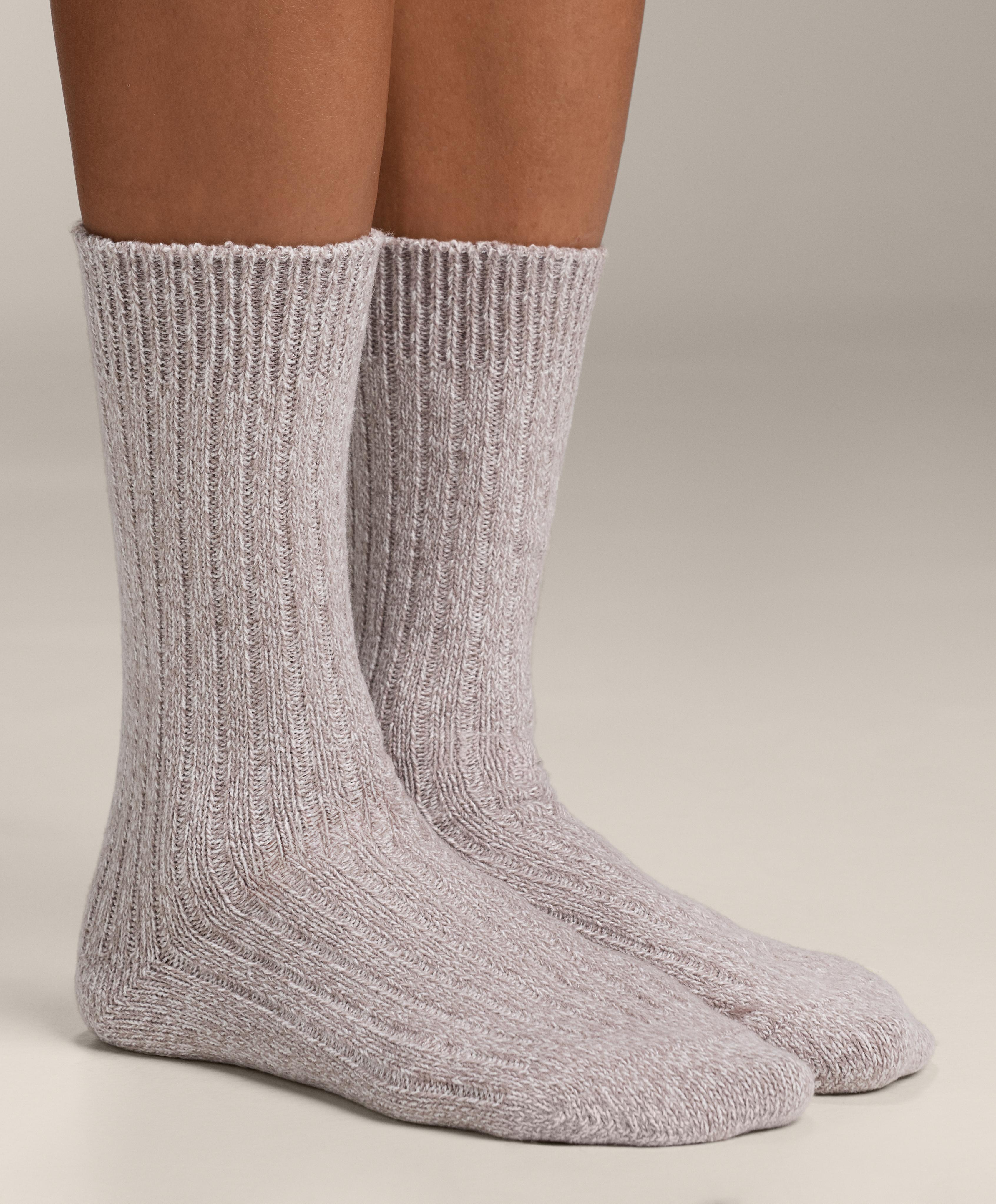 2 Pairs of Classic Ribbed Socks — CHOCOLATE      