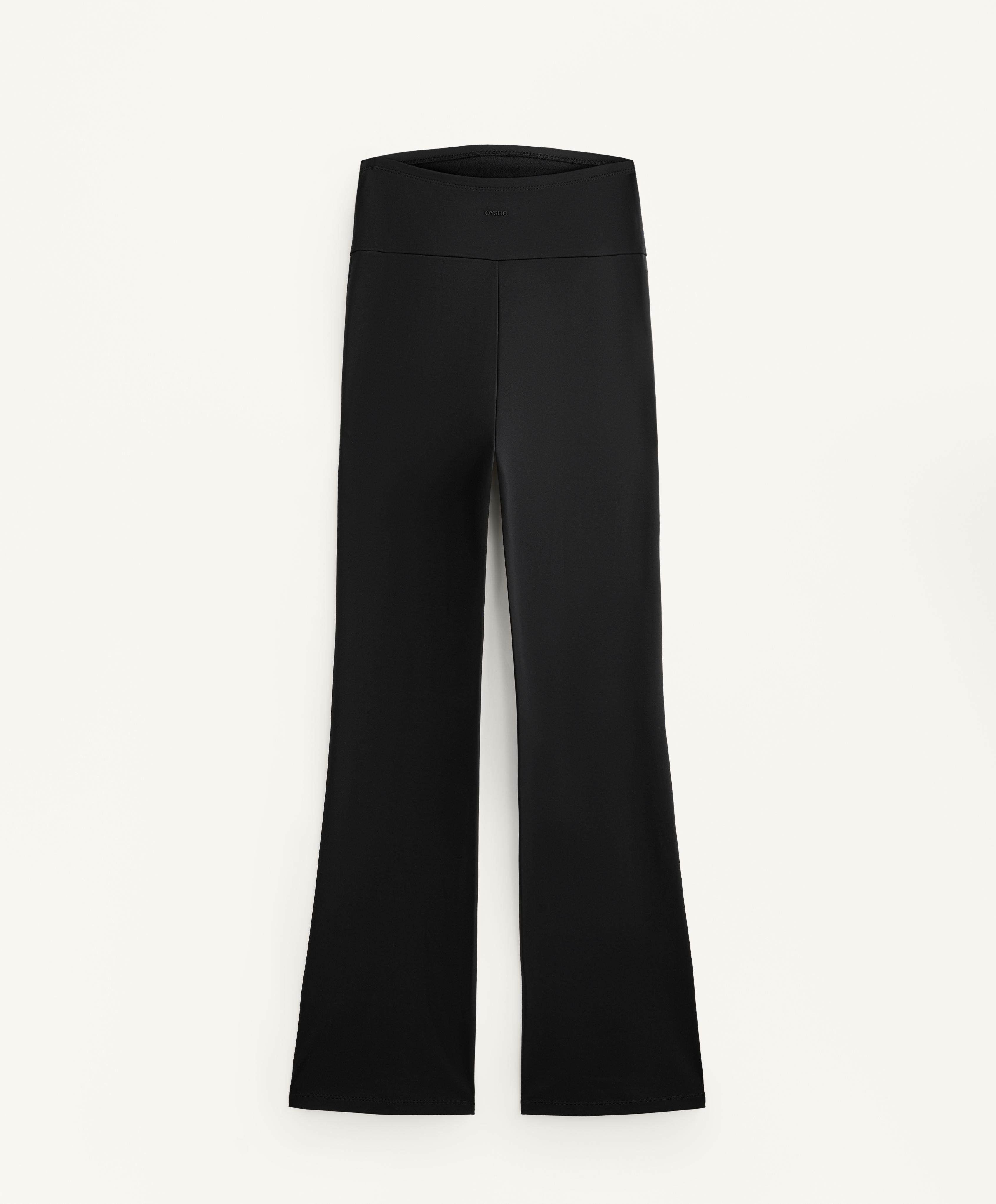 Warm flare maternity trousers